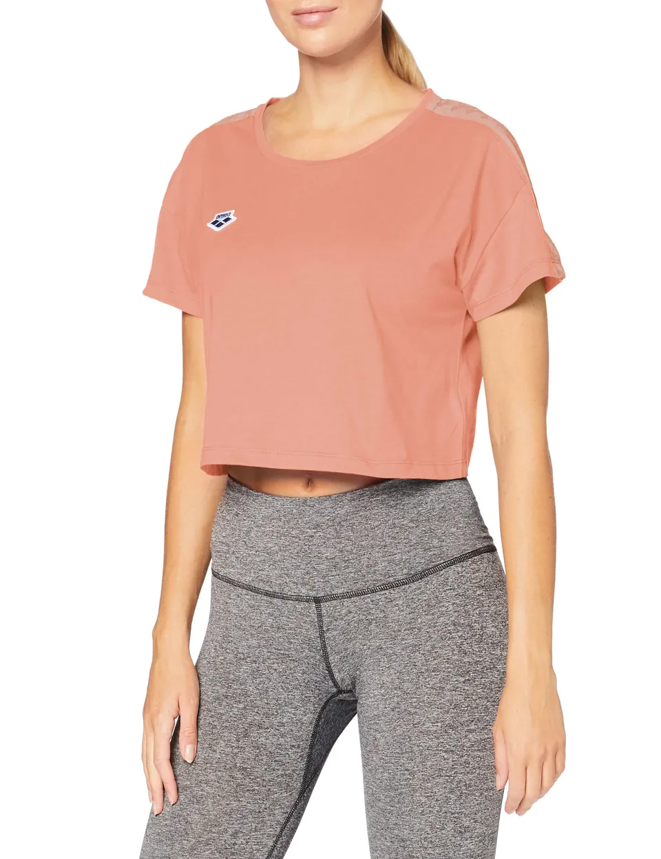 arena-corinne-team-t-shirt-donna-oversize-triple-powder-pink image 1