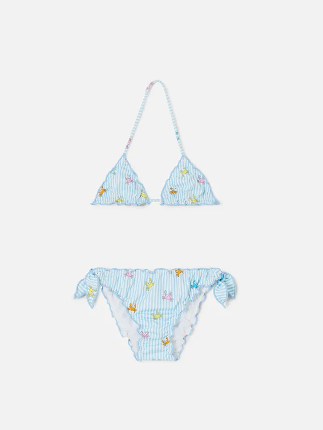 mc2-saint-barth-bikini-cris-per-bambina-in-tessuto-elasticizzato-a-righe-con-sta image 1