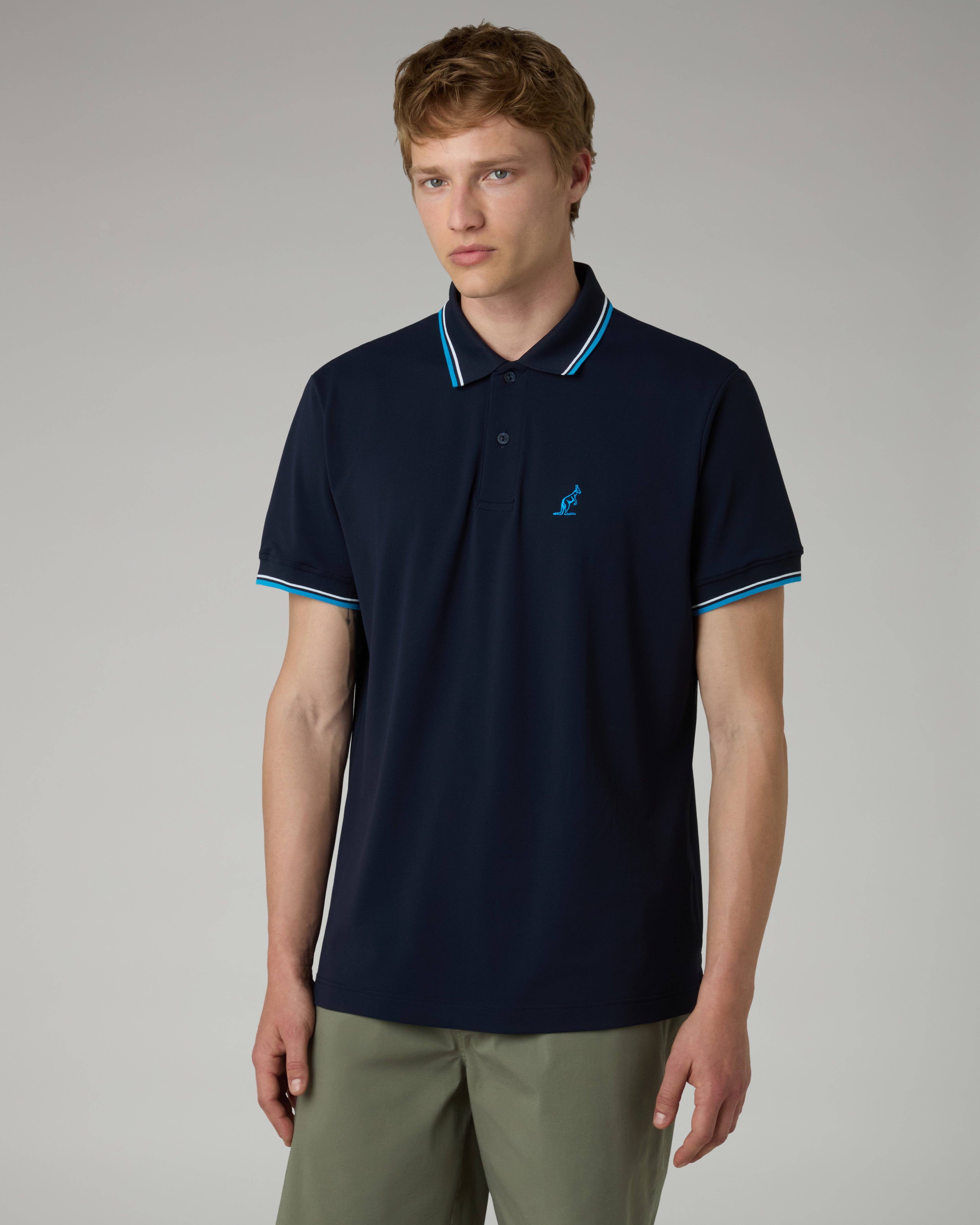 australian-2-stripes-polo-shirt-in-piquet-tecnico-regular-fit image 1