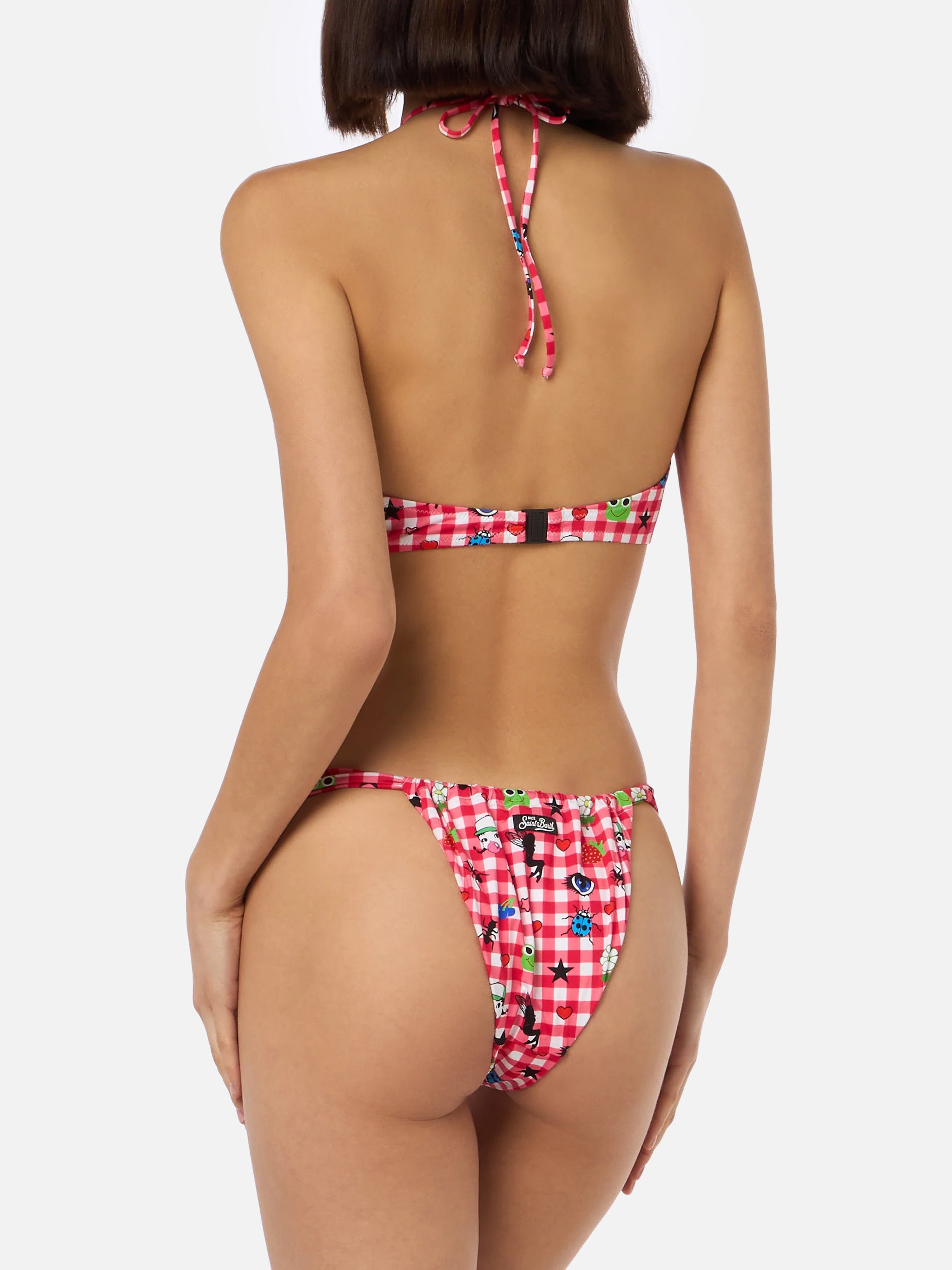 mc2-saint-barth-bikini-donna-dahelle-a-fascia-con-stampa-quadretti-beepy-bella-s image 4