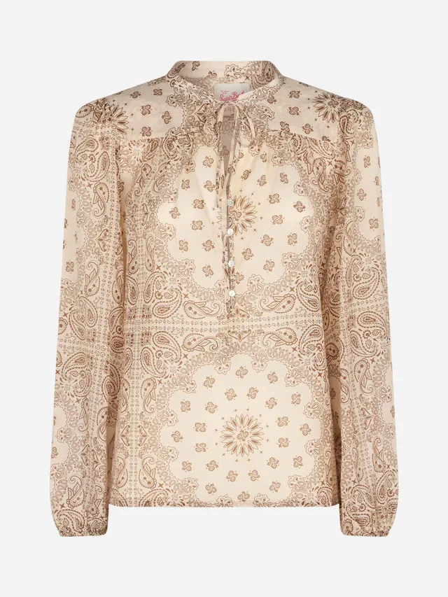 mc2-saint-barth-camicia-harper-donna-in-seta-voile-stampa-bandana-bianca image 1