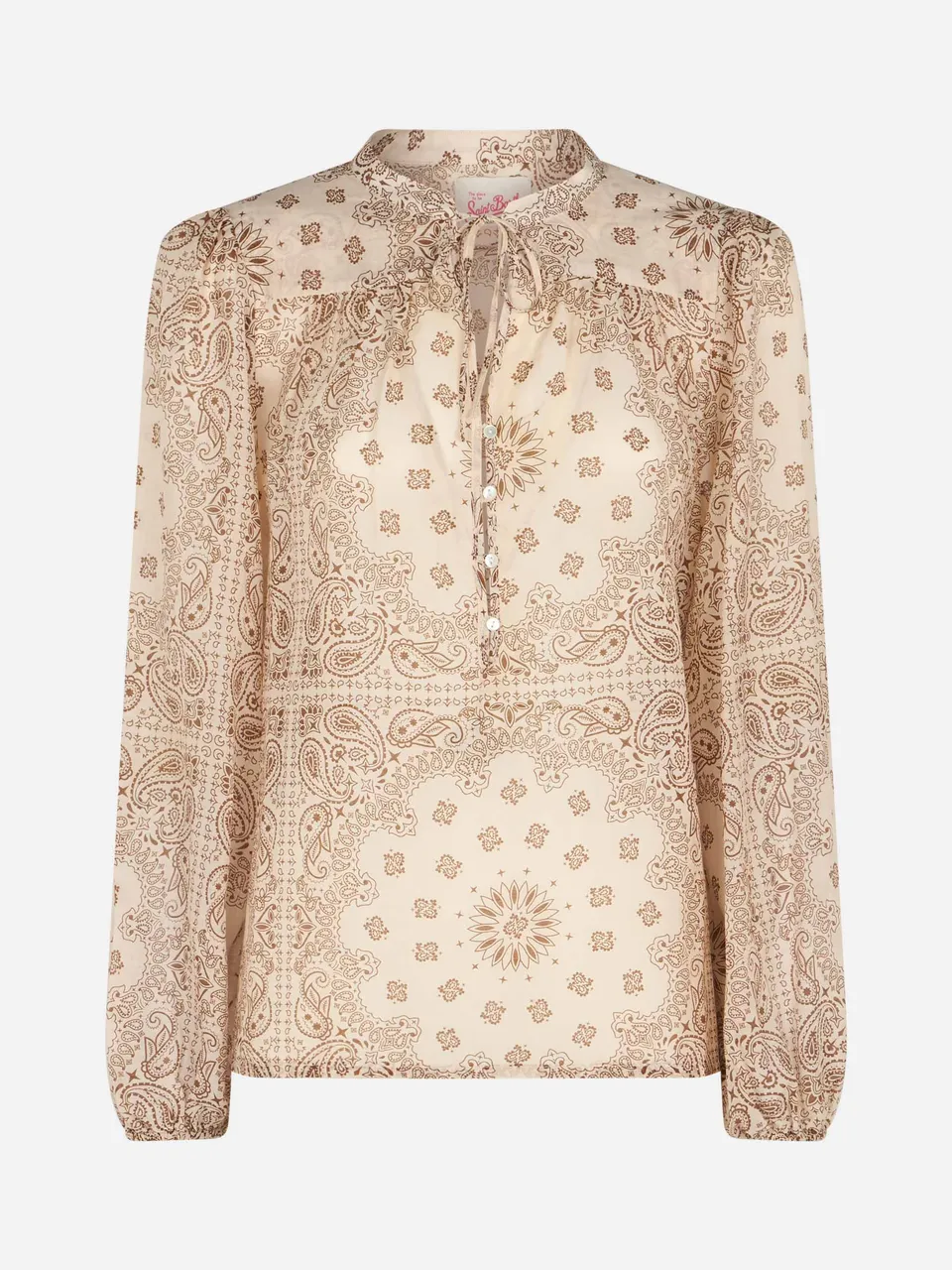mc2-saint-barth-camicia-harper-donna-in-seta-voile-stampa-bandana-bianca image 1