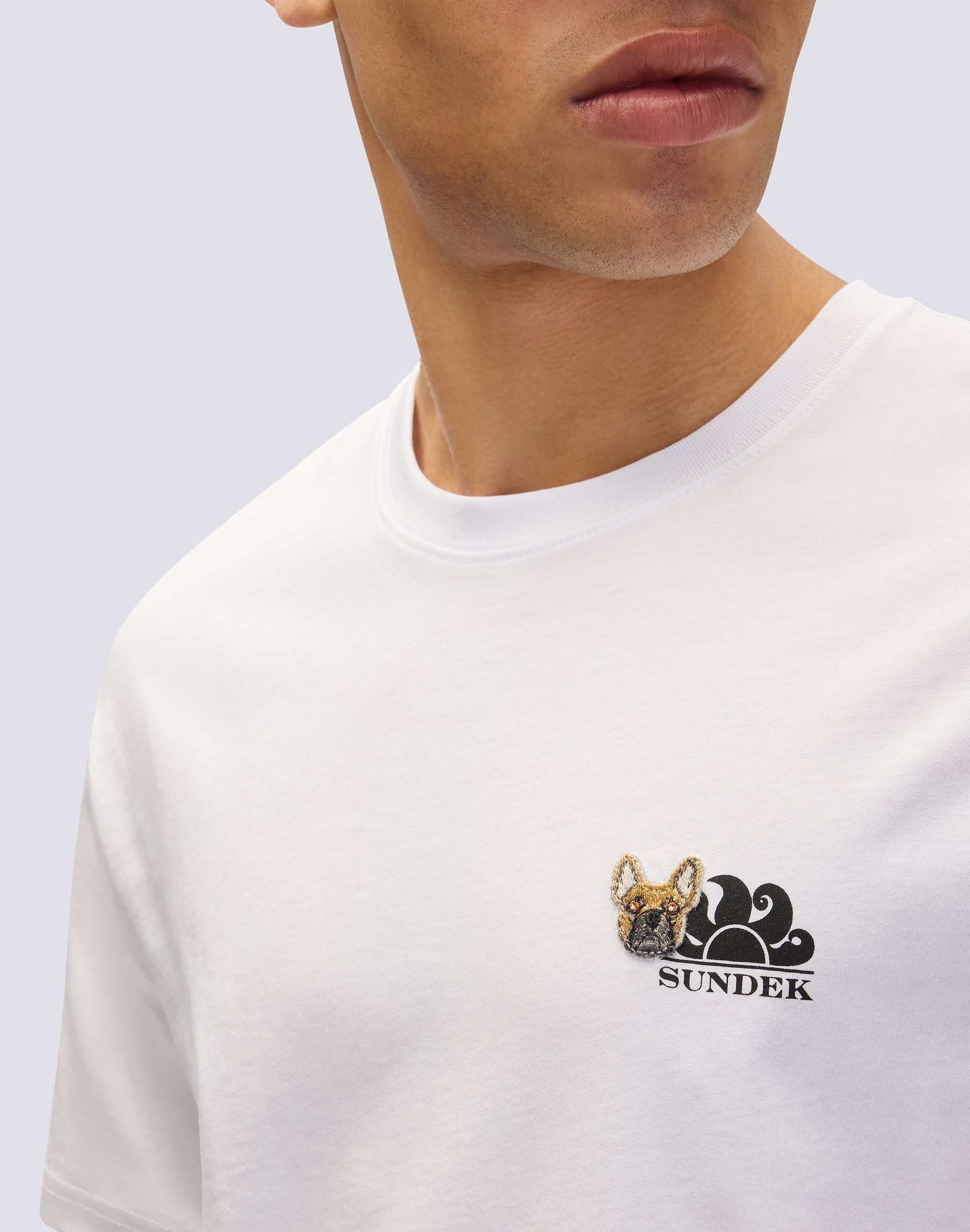 sundek-capsule-pelo-t-shirt-uomo-cotone-beach-french-bulldog image 1