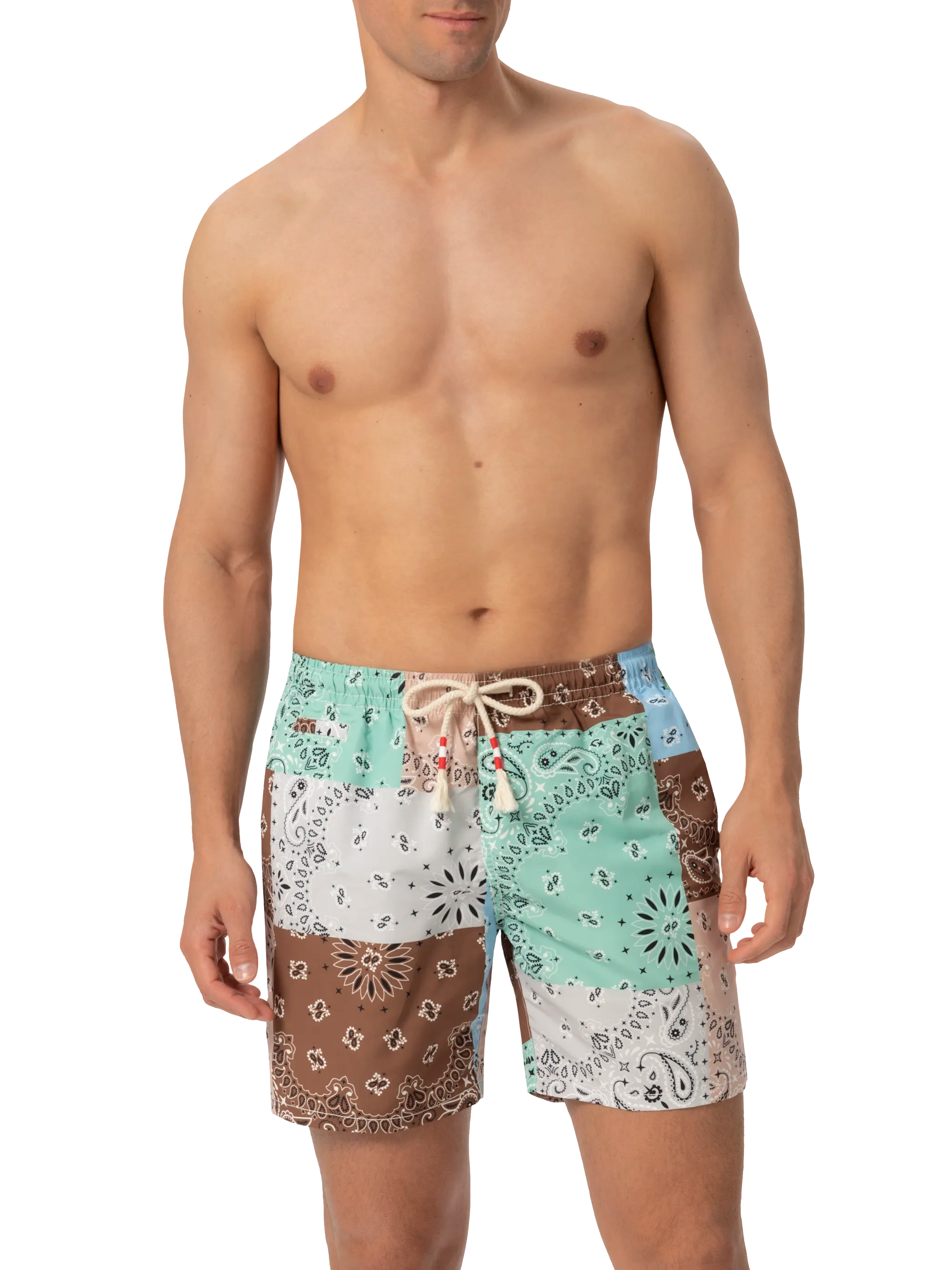 mc2-saint-barth-costume-mare-caprese-media-lunghezza-con-stampa-bandana-patch image 3