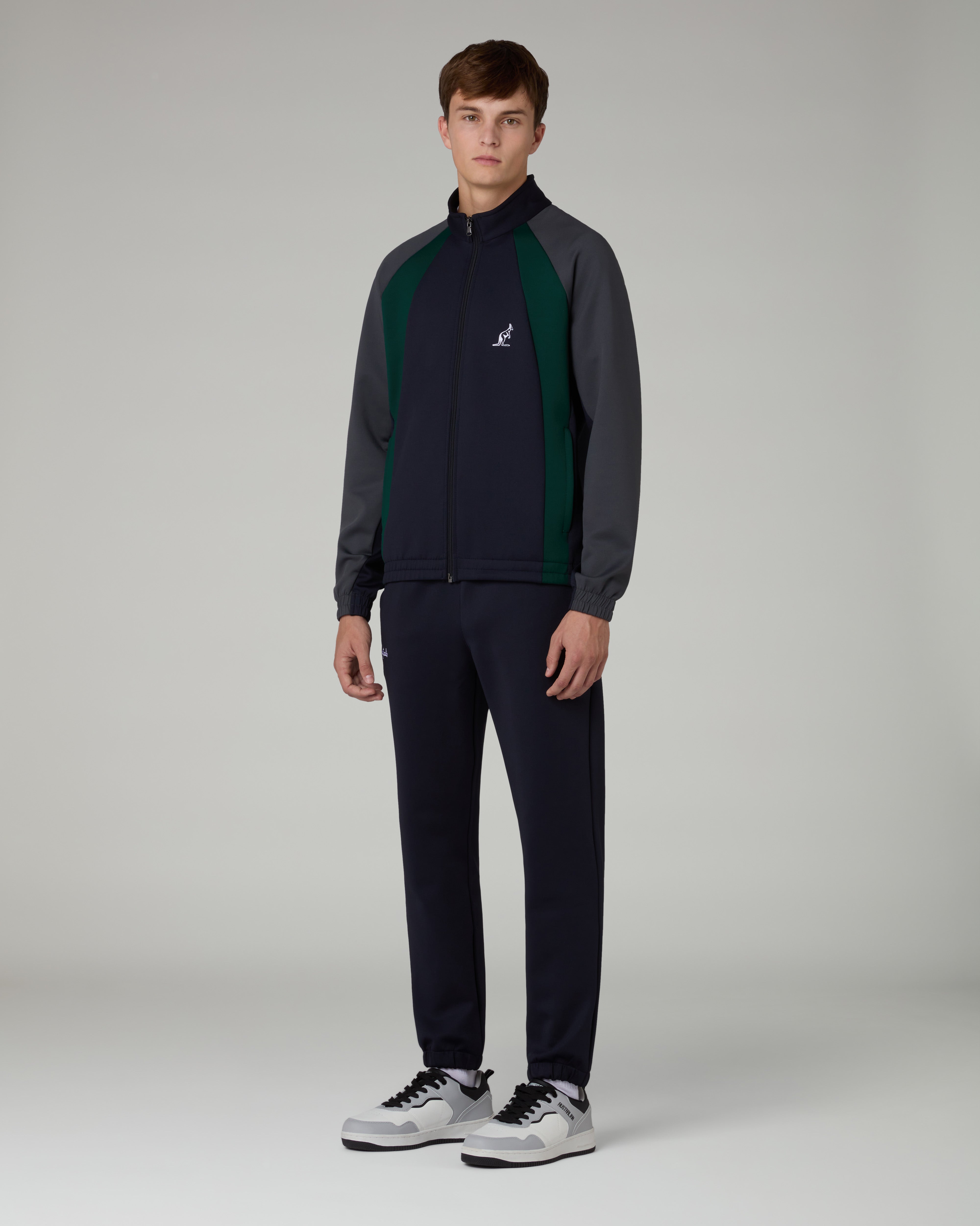 australian-wave-tracksuit-tuta-uomo-leggera-blu-navy-con-zip image 1