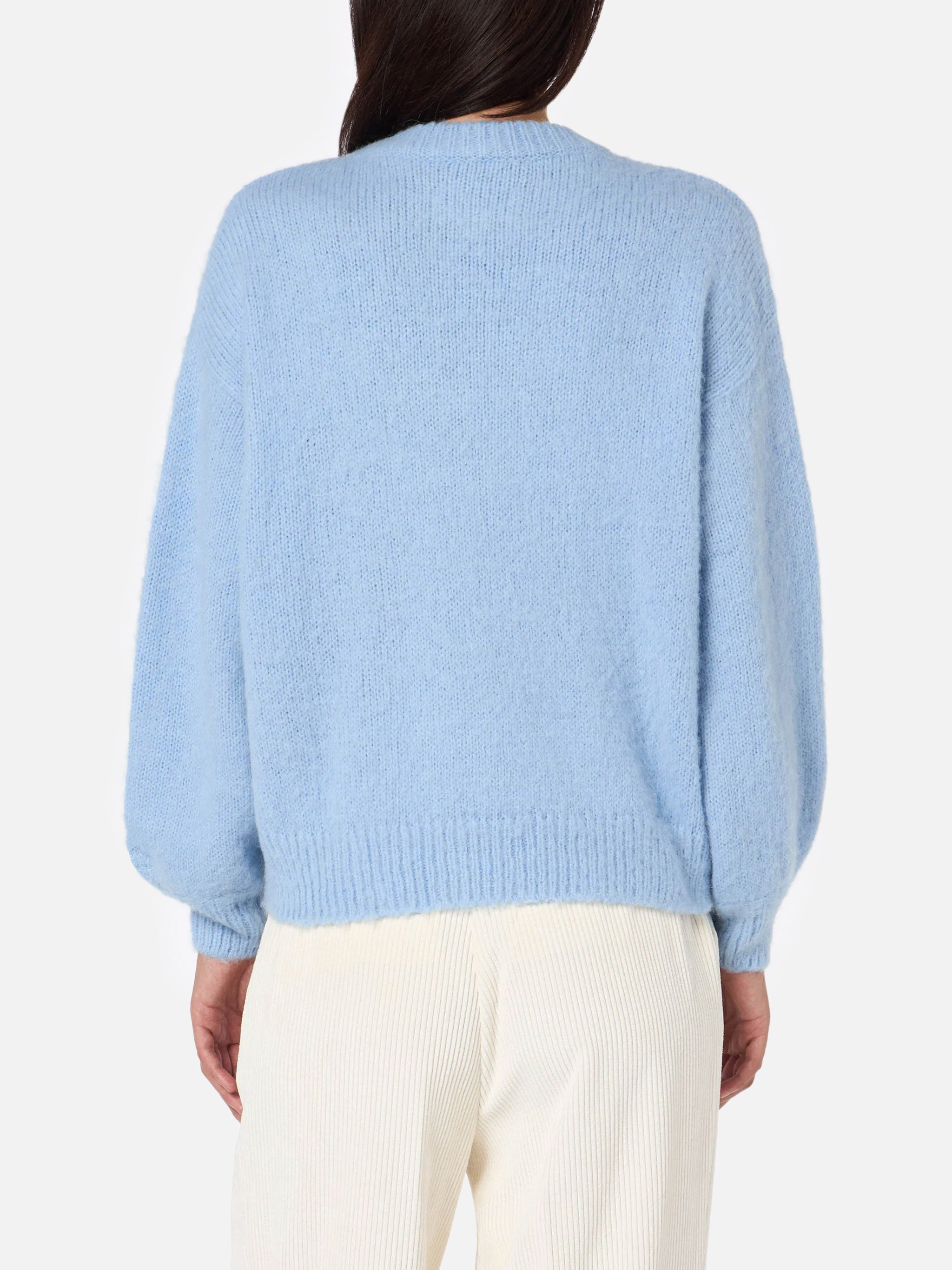 mc2-saint-barth-maglione-donna-boxy-misto-alpaca-azzurro-nuvole-crochet image 4