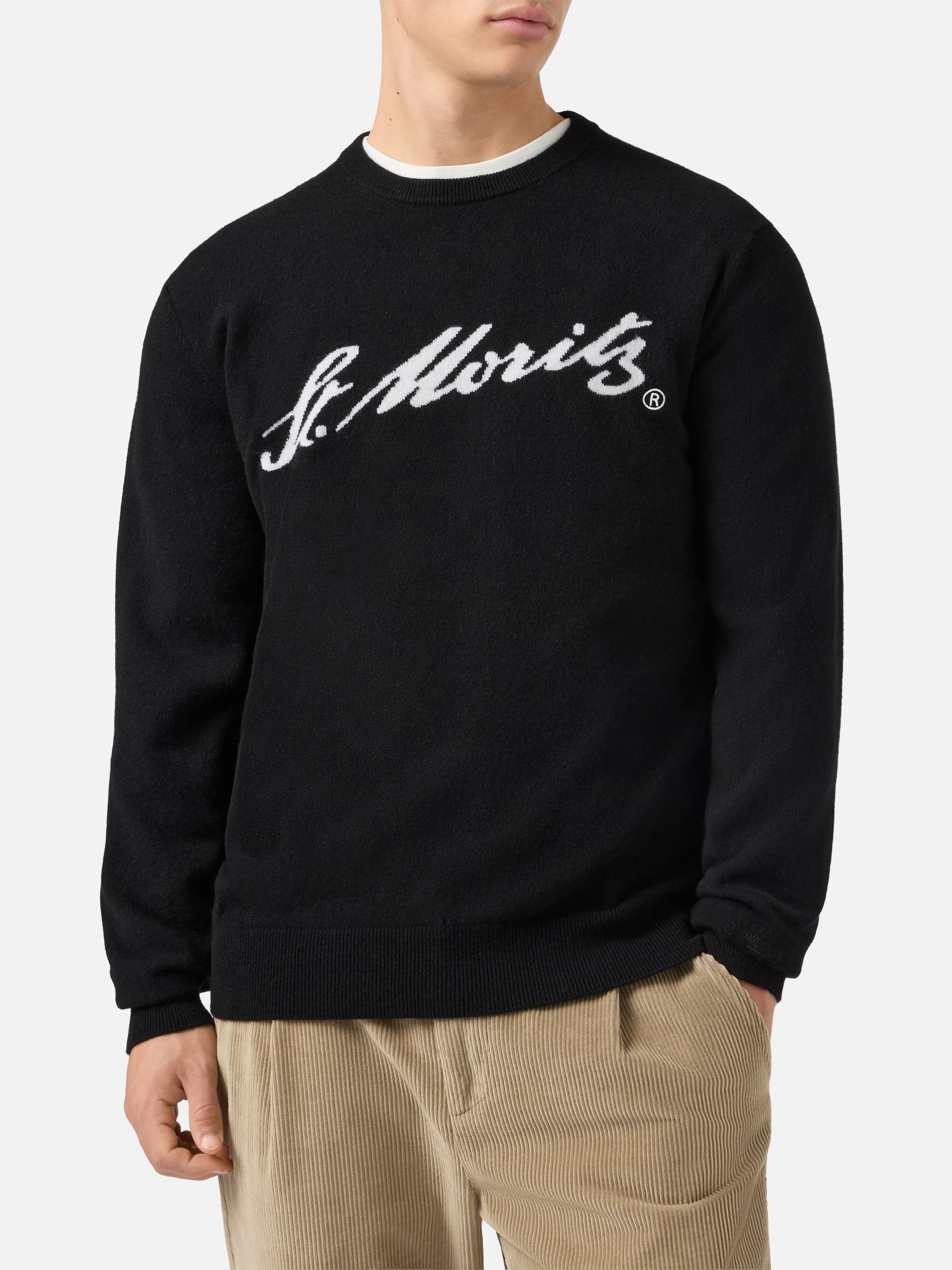 mc2-saint-barth-heron-light-maglione-uomo-100-cashmere-nero-st-moritz image 1