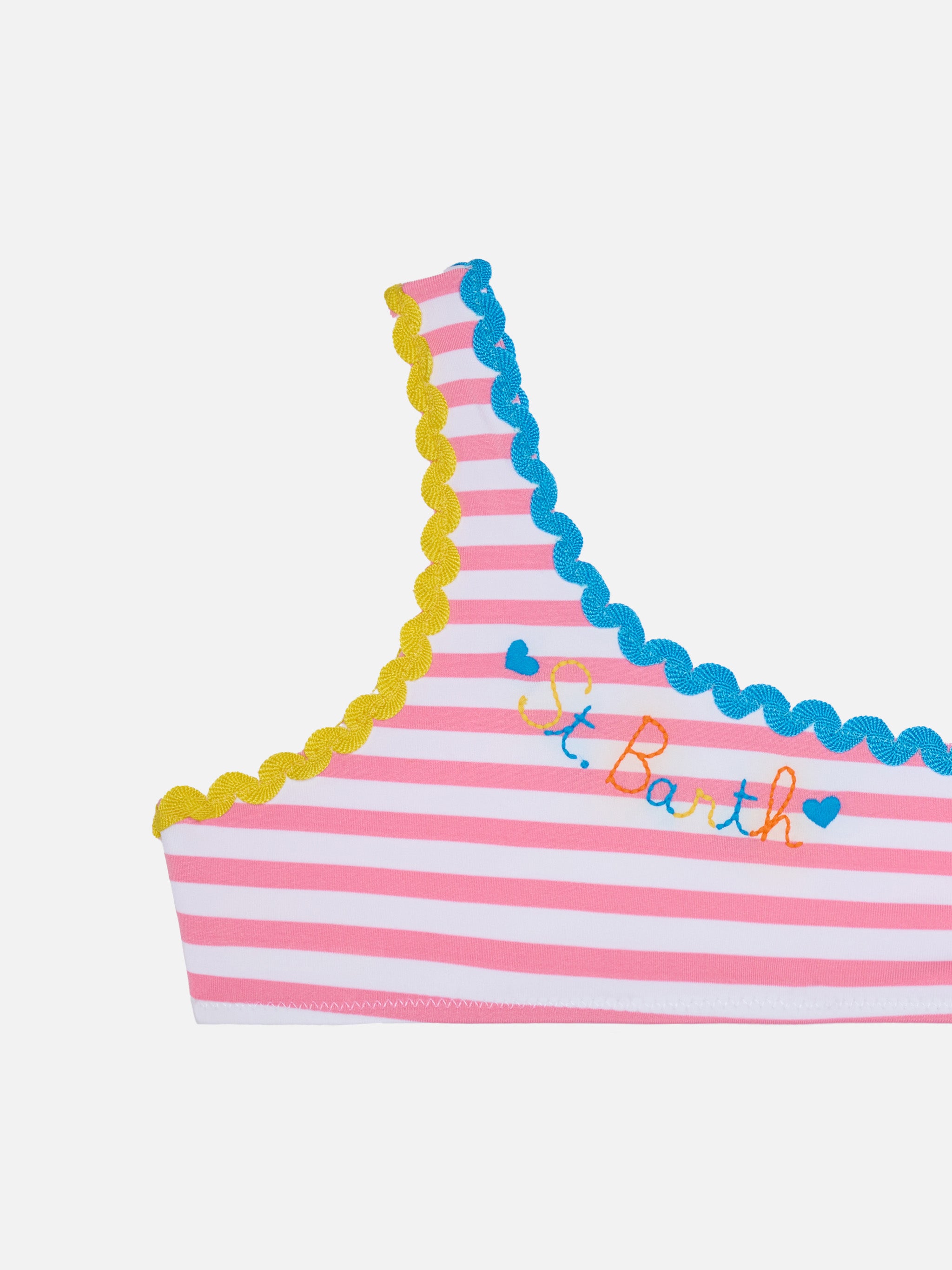 mc2-saint-barth-bikini-bambina-monospalla-rigato-fucsia-bianco image 3
