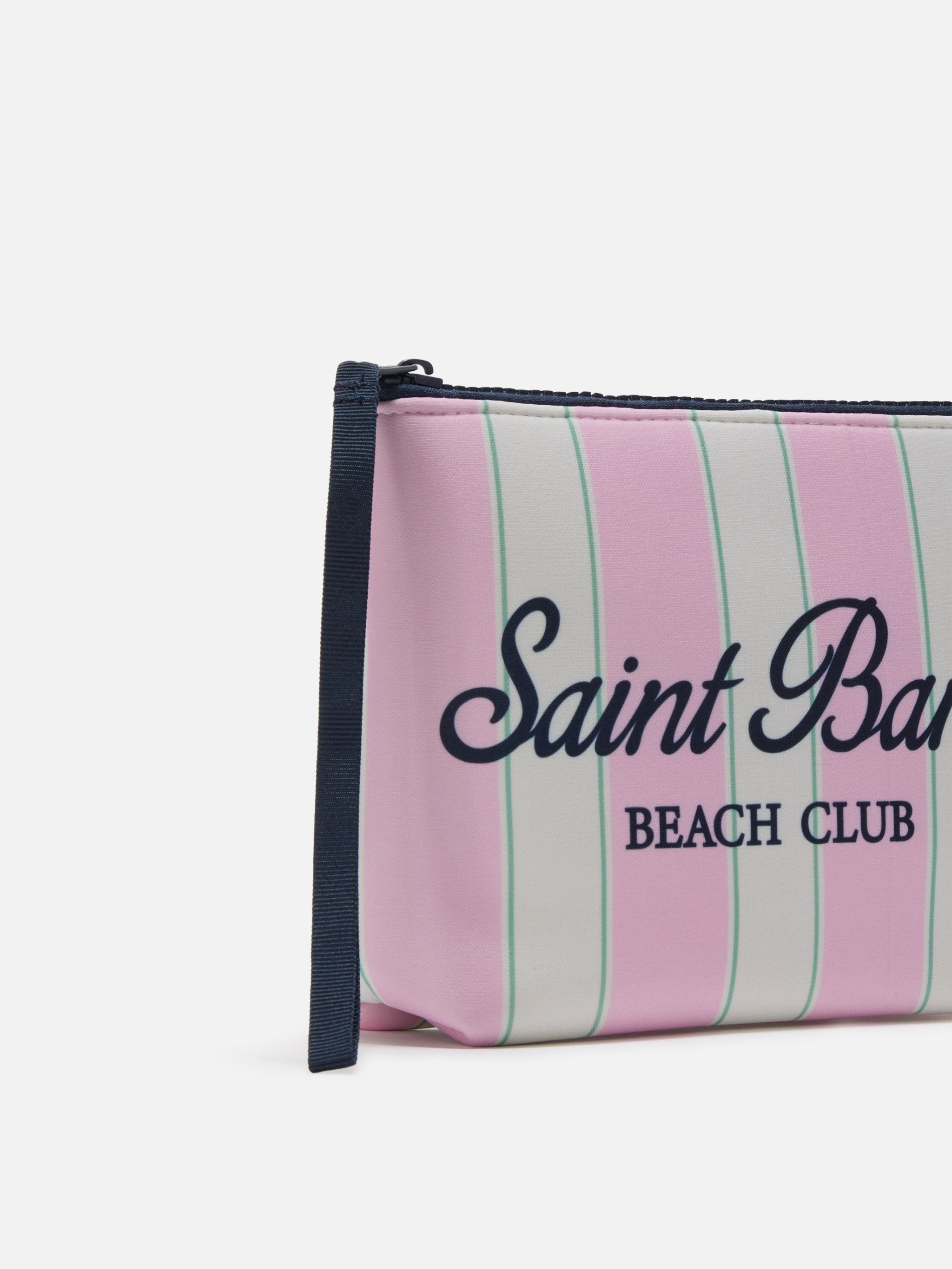 mc2-saint-barth-pochette-aline-pochette-in-scuba-a-righe-rosa-e-verdi-beach-club image 2