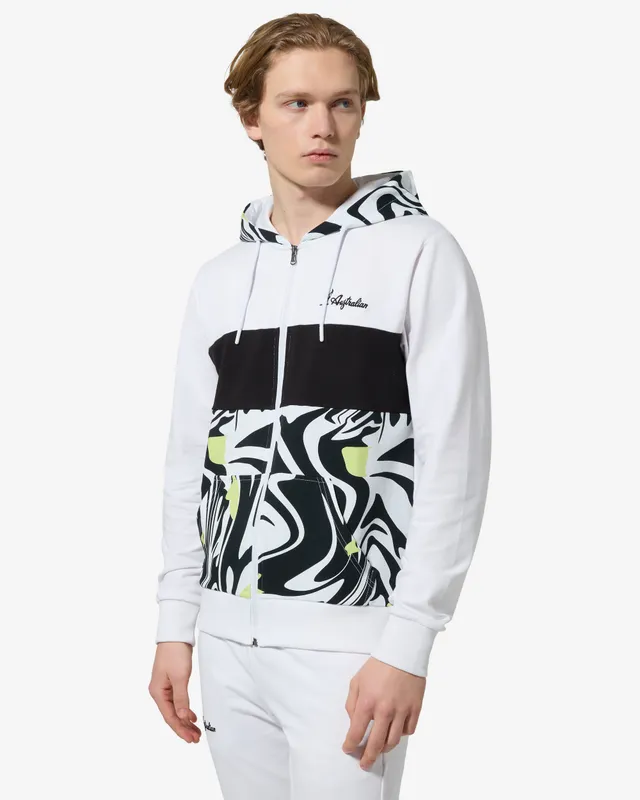 australian-vinyl-track-jacket-giacca-bianca-con-cappuccio image 1