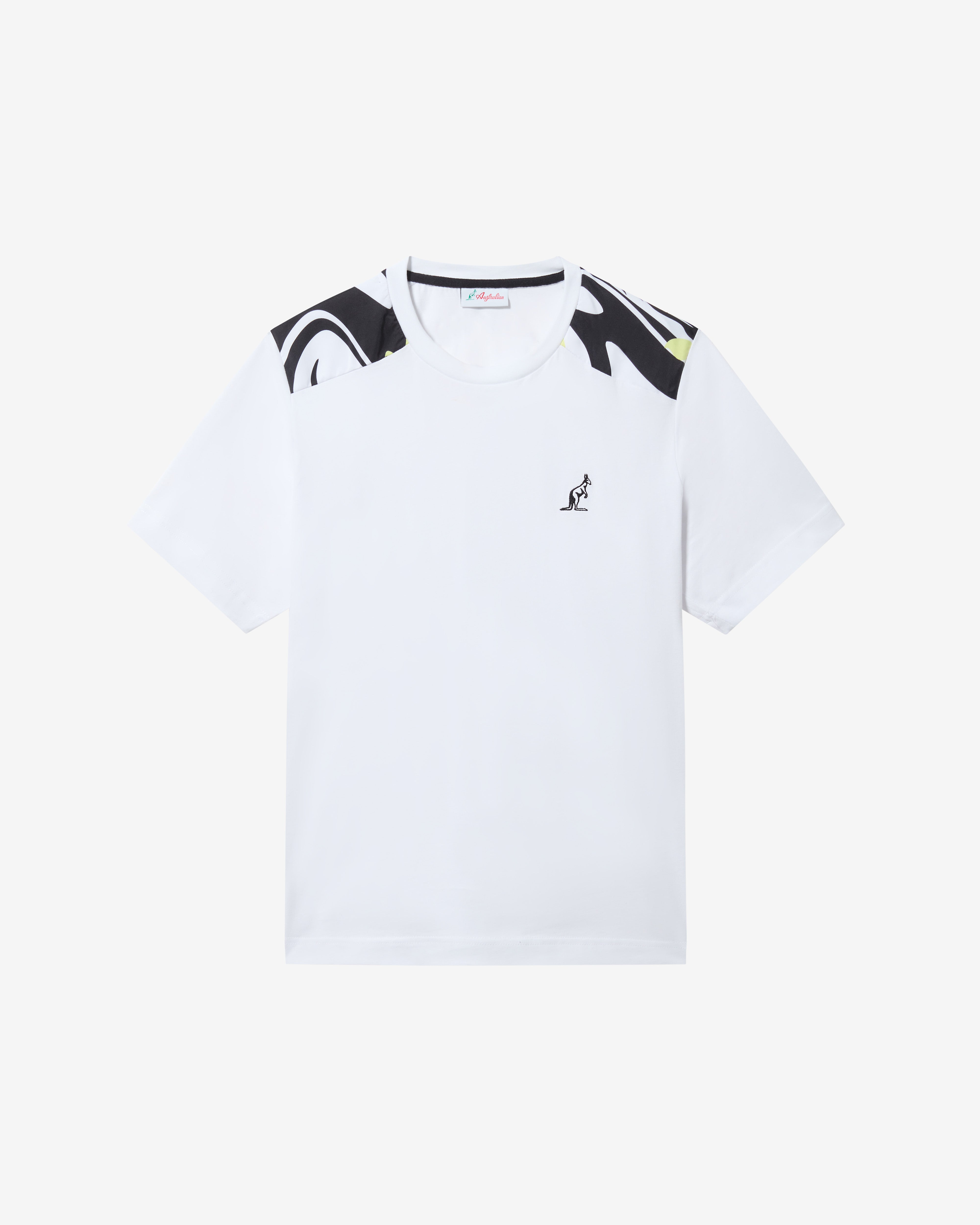 australian-vinyl-t-shirt-bianca-maglia-cotone-logo-ricamato image 5