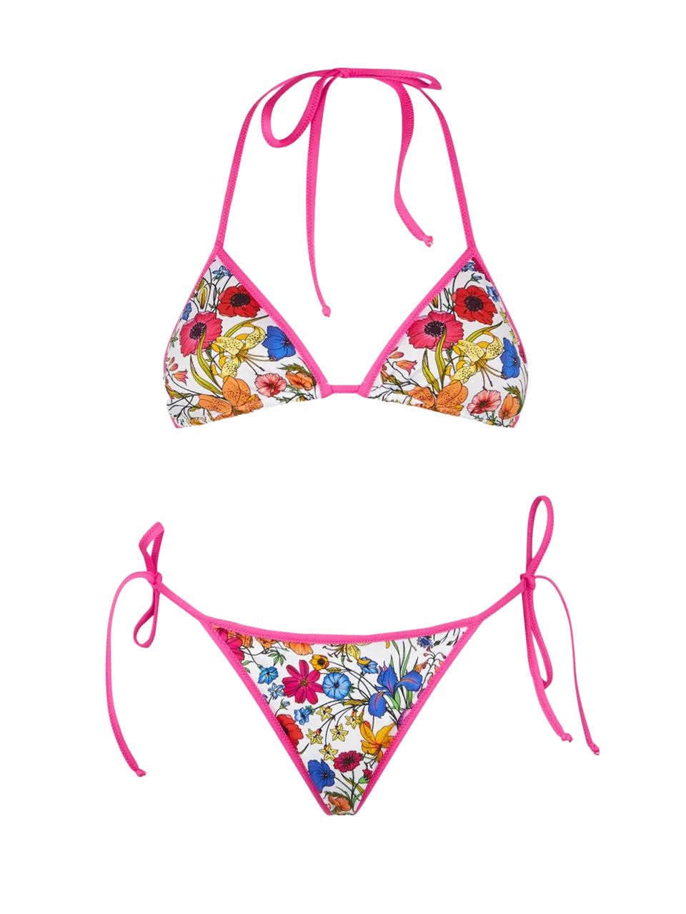 mc2-saint-barth-bikini-leah-marielle-triangolo-stampa-floreale-con-piping image 1