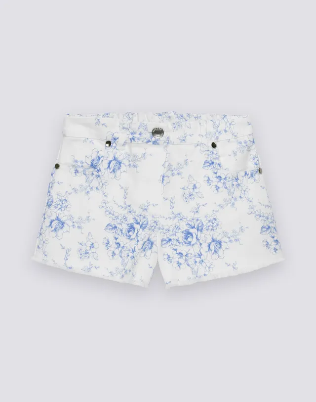 sundek-shorts-bambina-a-taglio-vivo-in-bull-cotone-stampa-rose-de-joie-g397wkcb6 image 1
