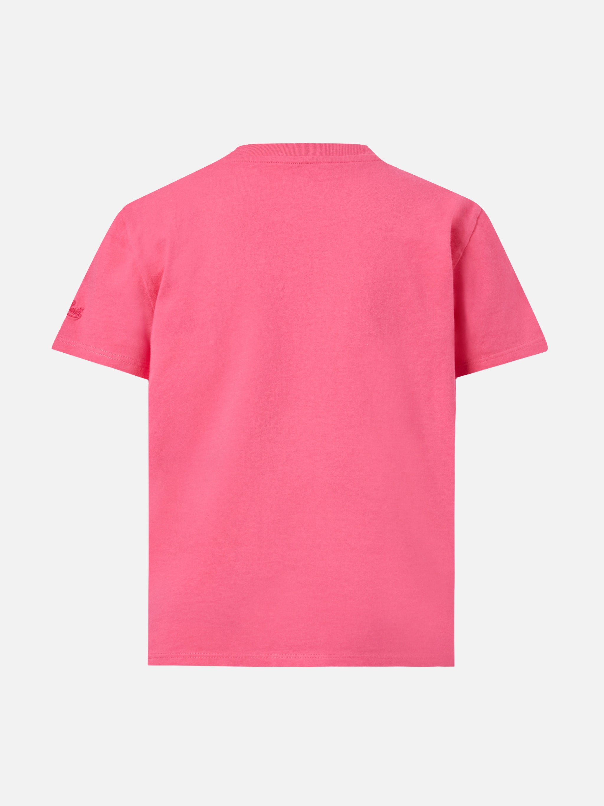mc2-saint-barth-t-shirt-bambina-elly-fuchsia-con-ricamo-logo image 3