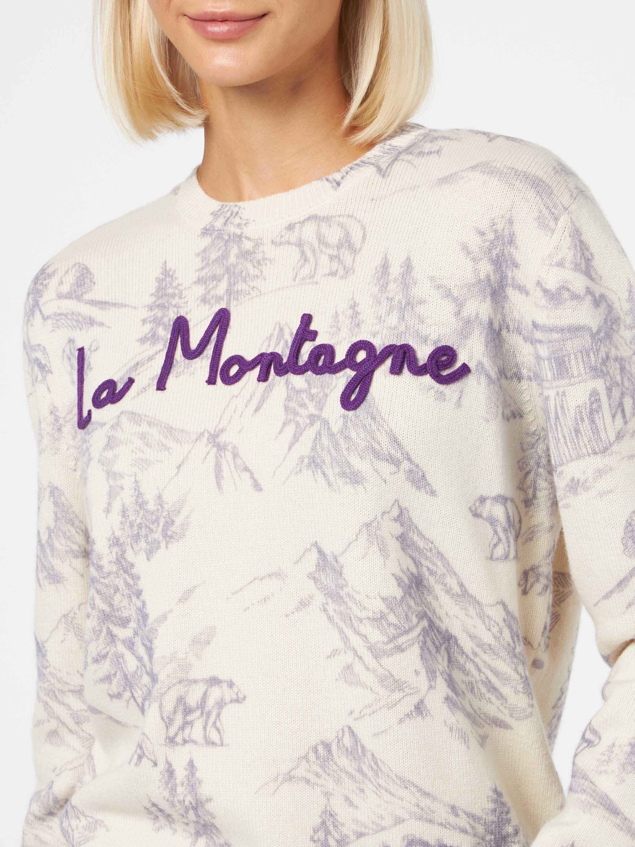 mc2-saint-barth-maglia-new-queen-donna-girocollo-in-filato-misto-cashmere-stampa image 2