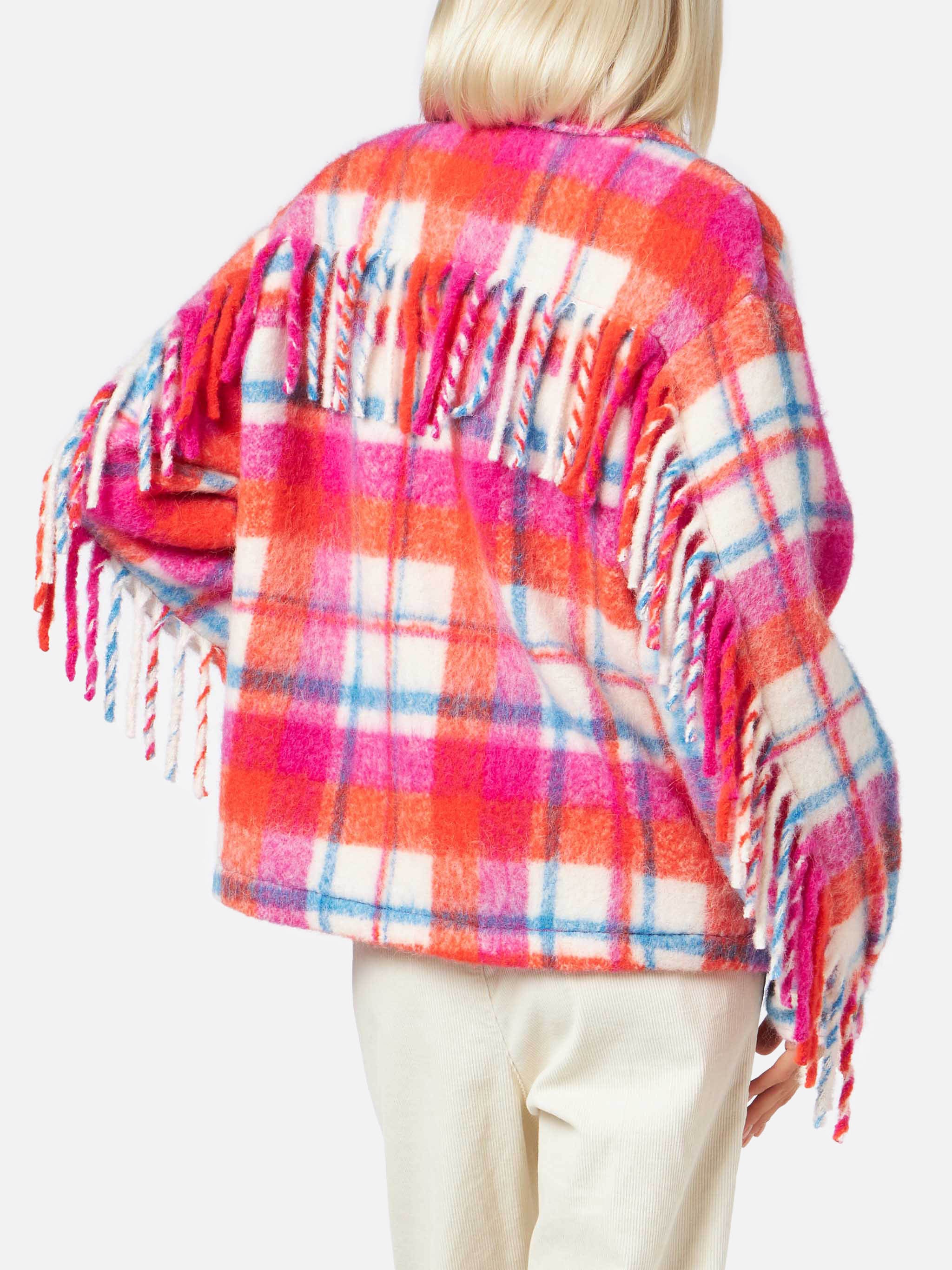 mc2-saint-barth-giacca-marceline-overshirt-donna-in-tessuto-misto-tartan-multico image 2