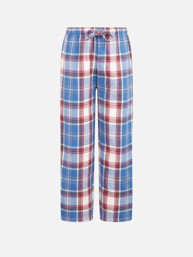 mc2-saint-barth-pantaloni-pigiama-bambina-tartan-rosa-cotone image 1