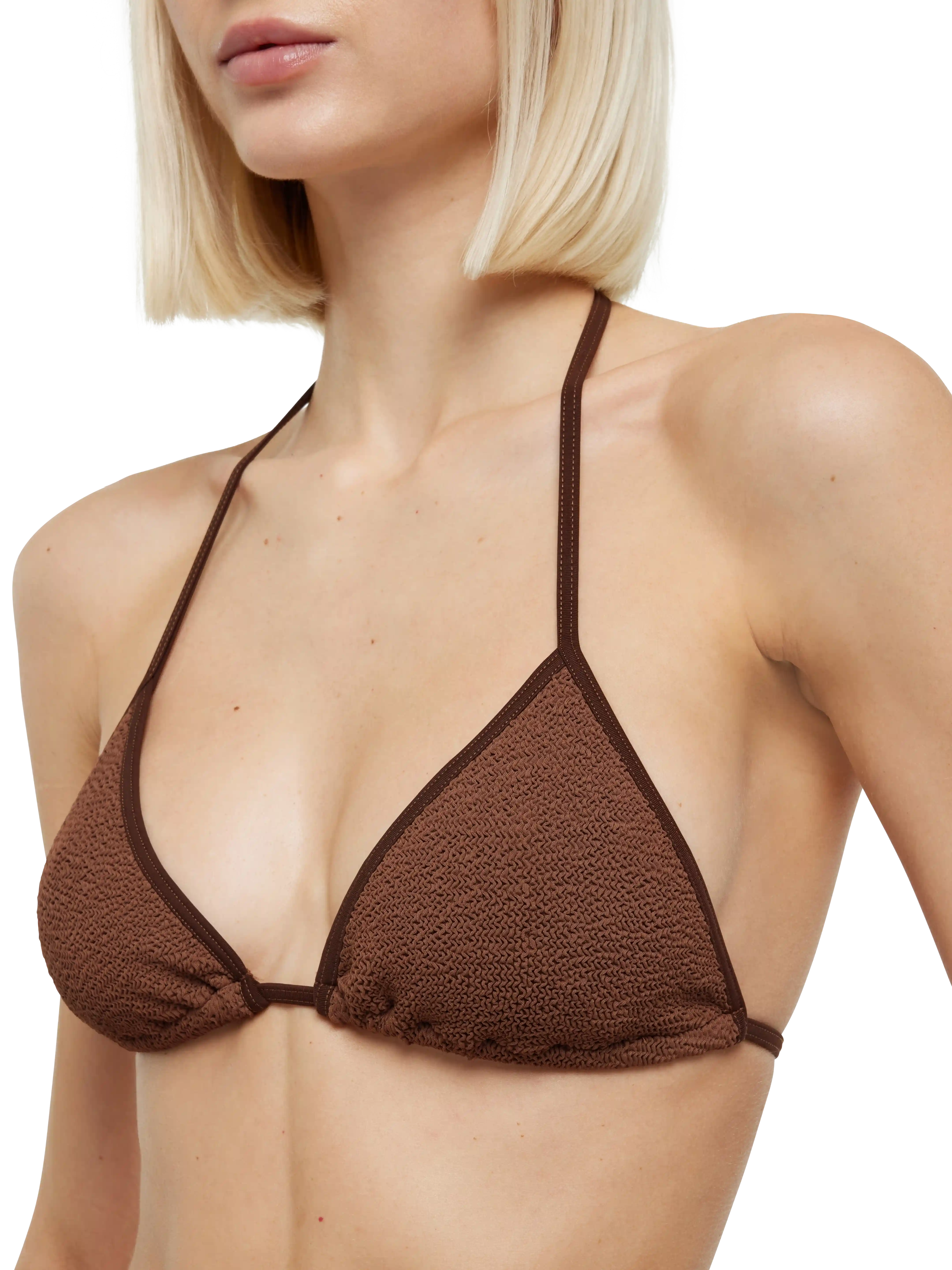 mc2-saint-barth-leah-norah-bikini-triangolo-crinkle-marrone image 5