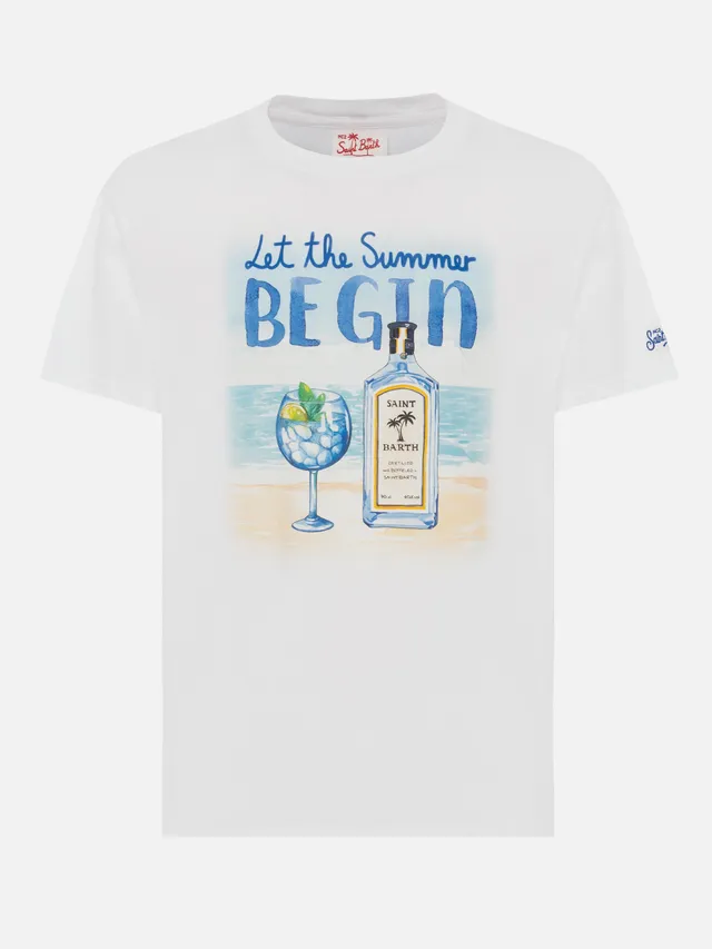mc2-saint-barth-t-shirt-man-let-the-summer-be-gin-in-cotone-bianco image 1