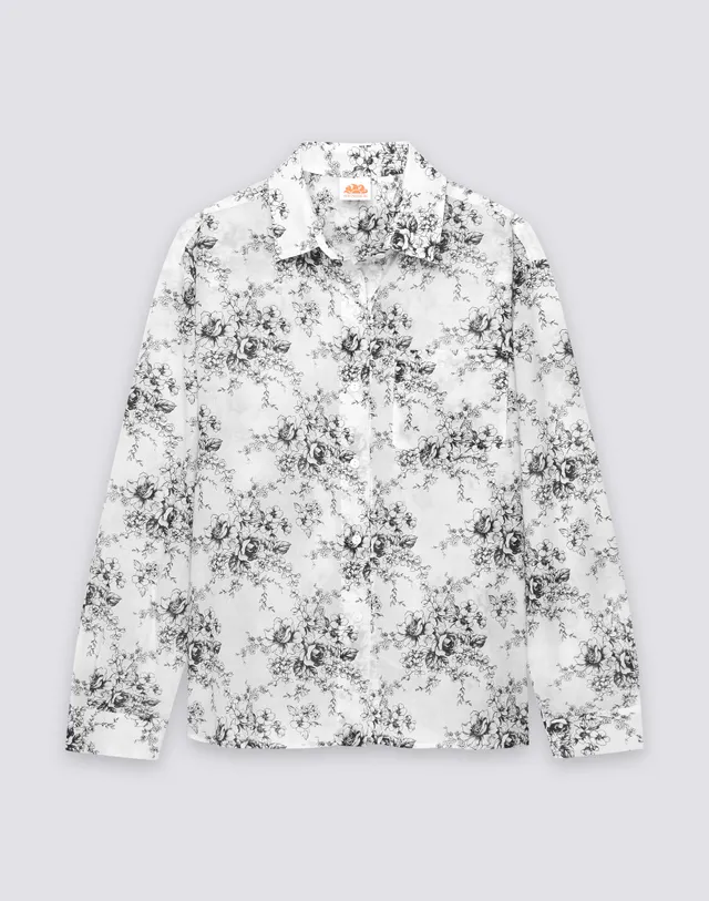 sundek-camicia-donna-maniche-lunghe-voile-cotone-rose-de-joie image 1