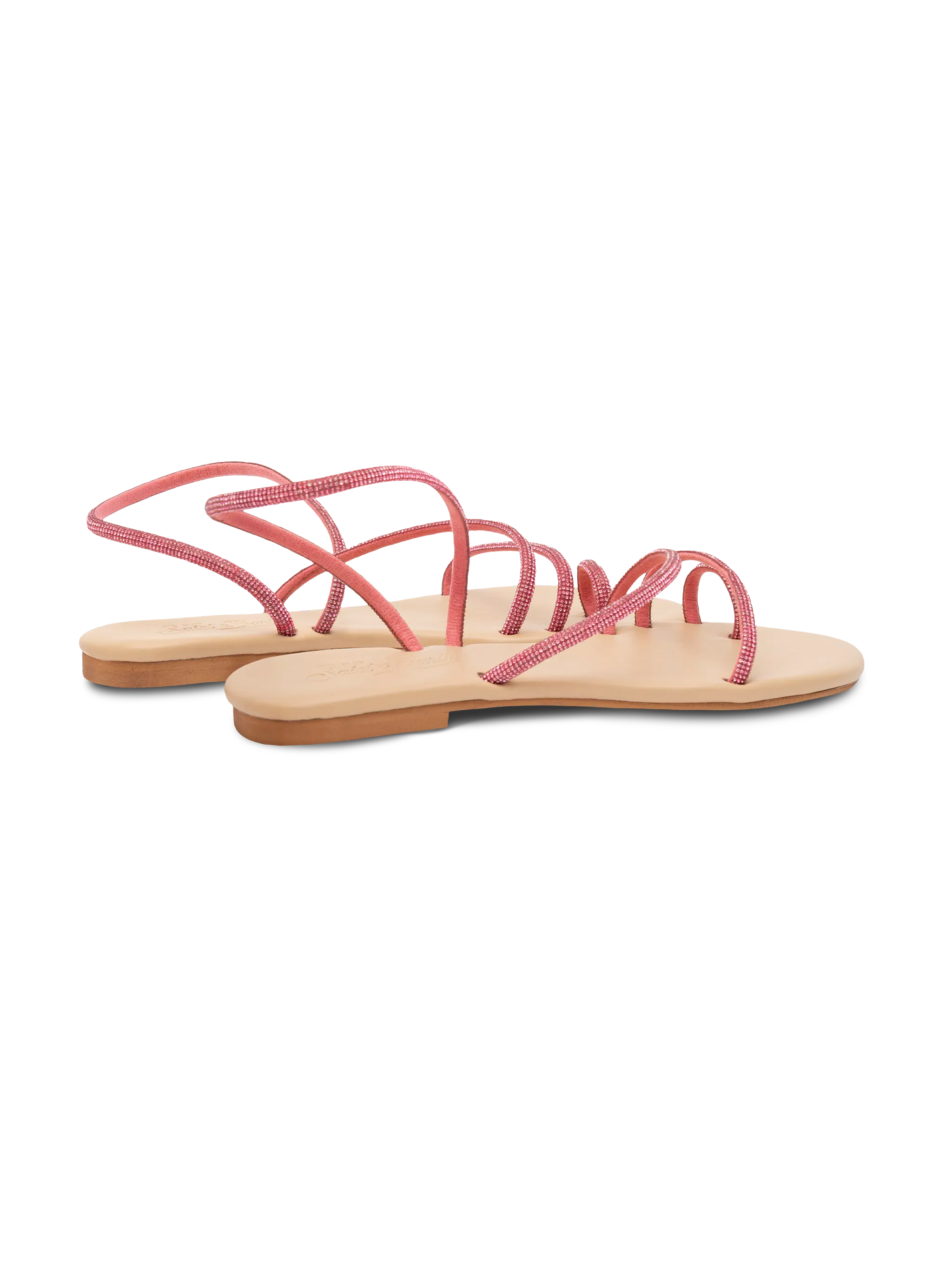 mc2-saint-barth-flat-ring-sandals-capresi-rosa-fucsia-con-strass image 3