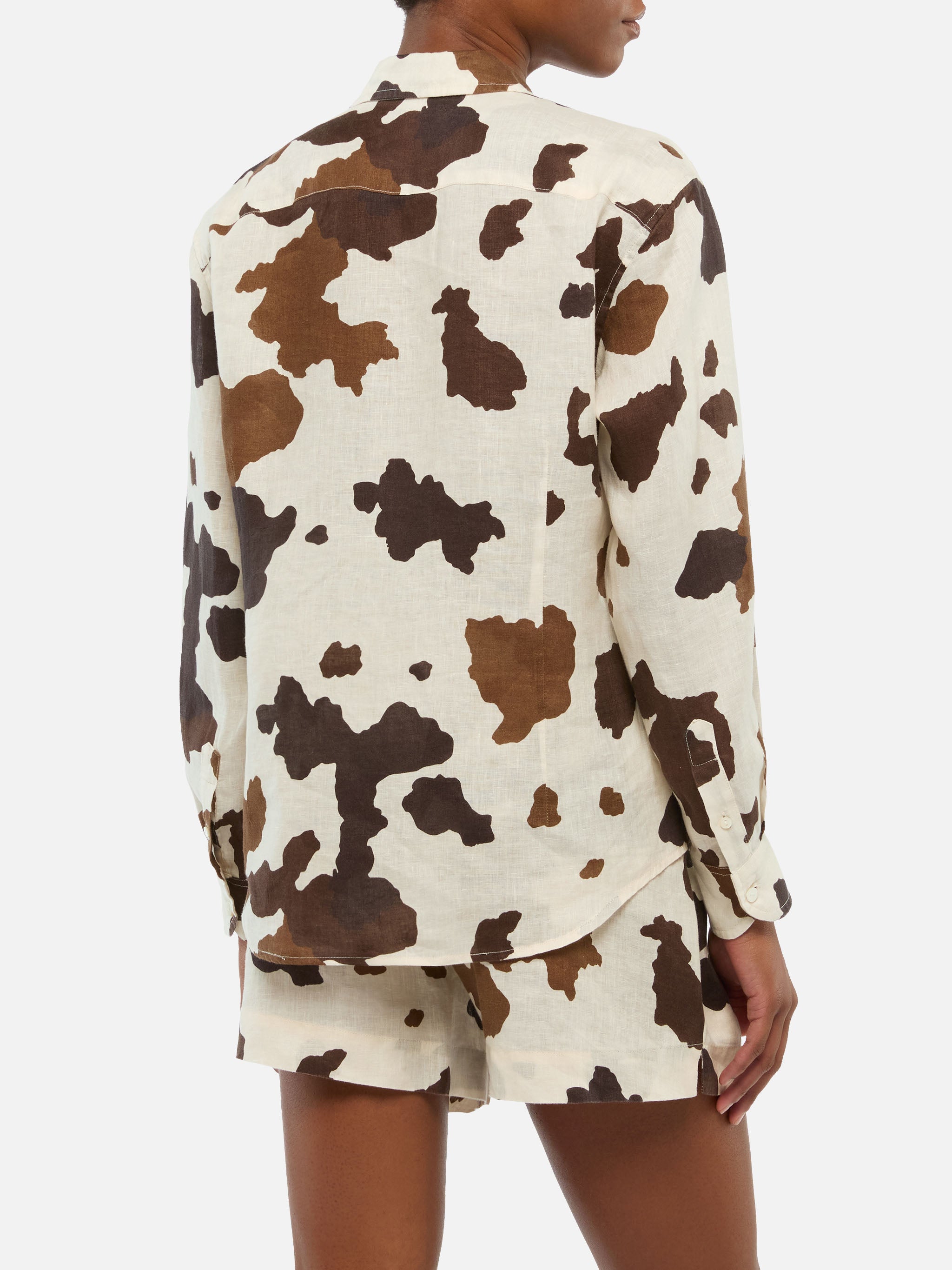 mc2-saint-barth-camicia-meredith-donna-in-lino-con-stampa-muccata image 3