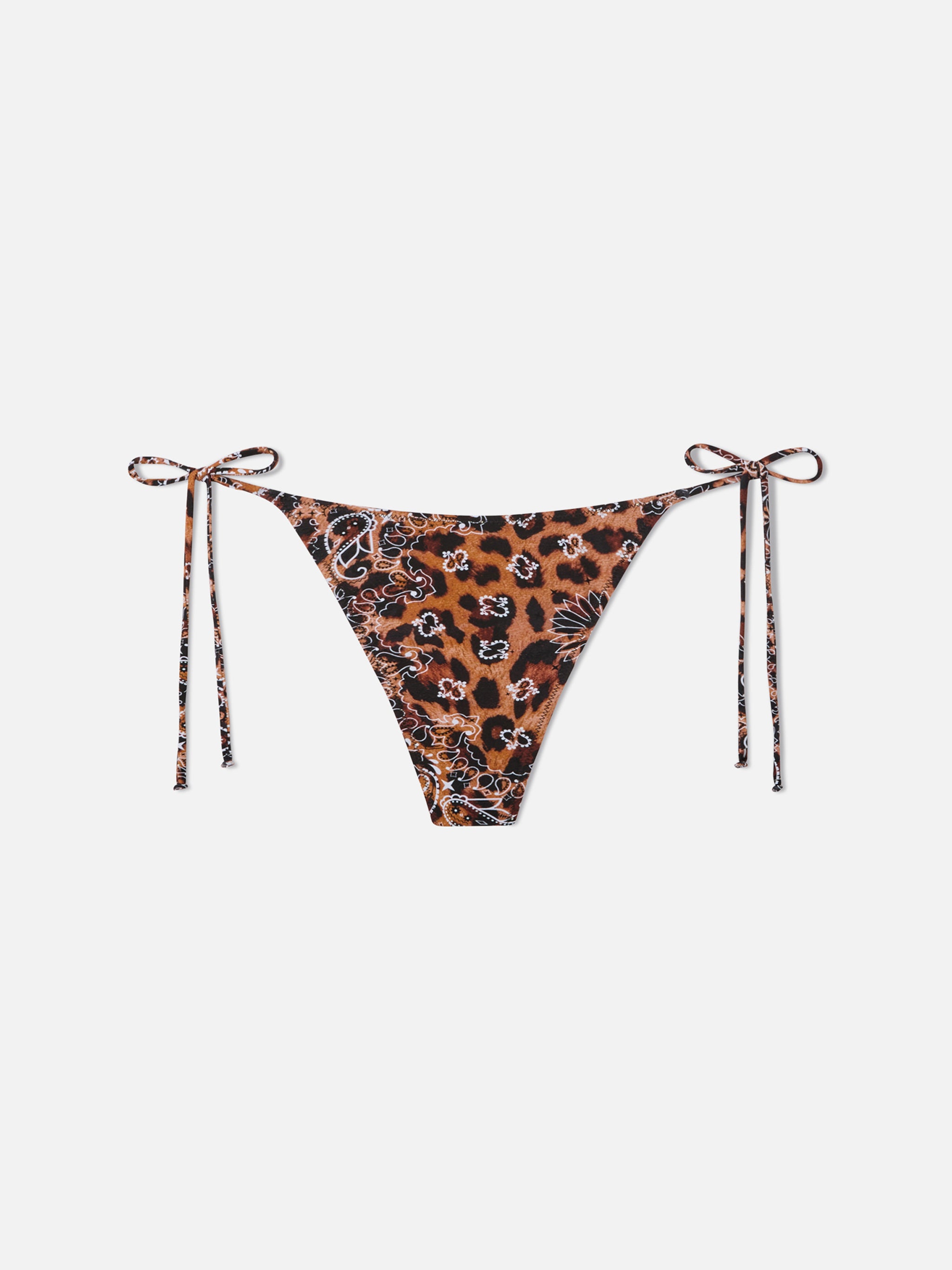 mc2-saint-barth-nora-slip-bikini-donna-sgambato-stampa-bandana-leo-giallo image 1