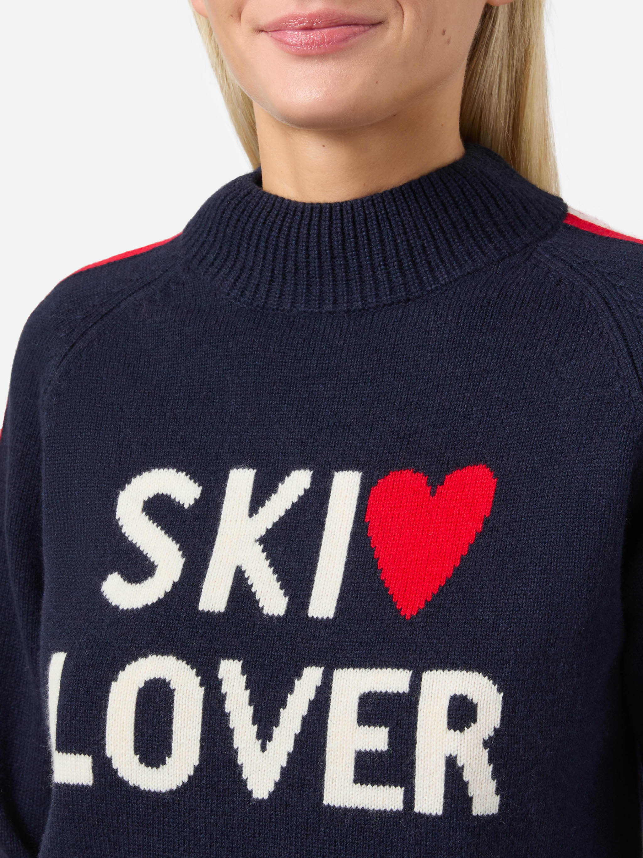 mc2-saint-barth-lupetto-peak-donna-in-misto-cashmere-blu-ski-lover image 2