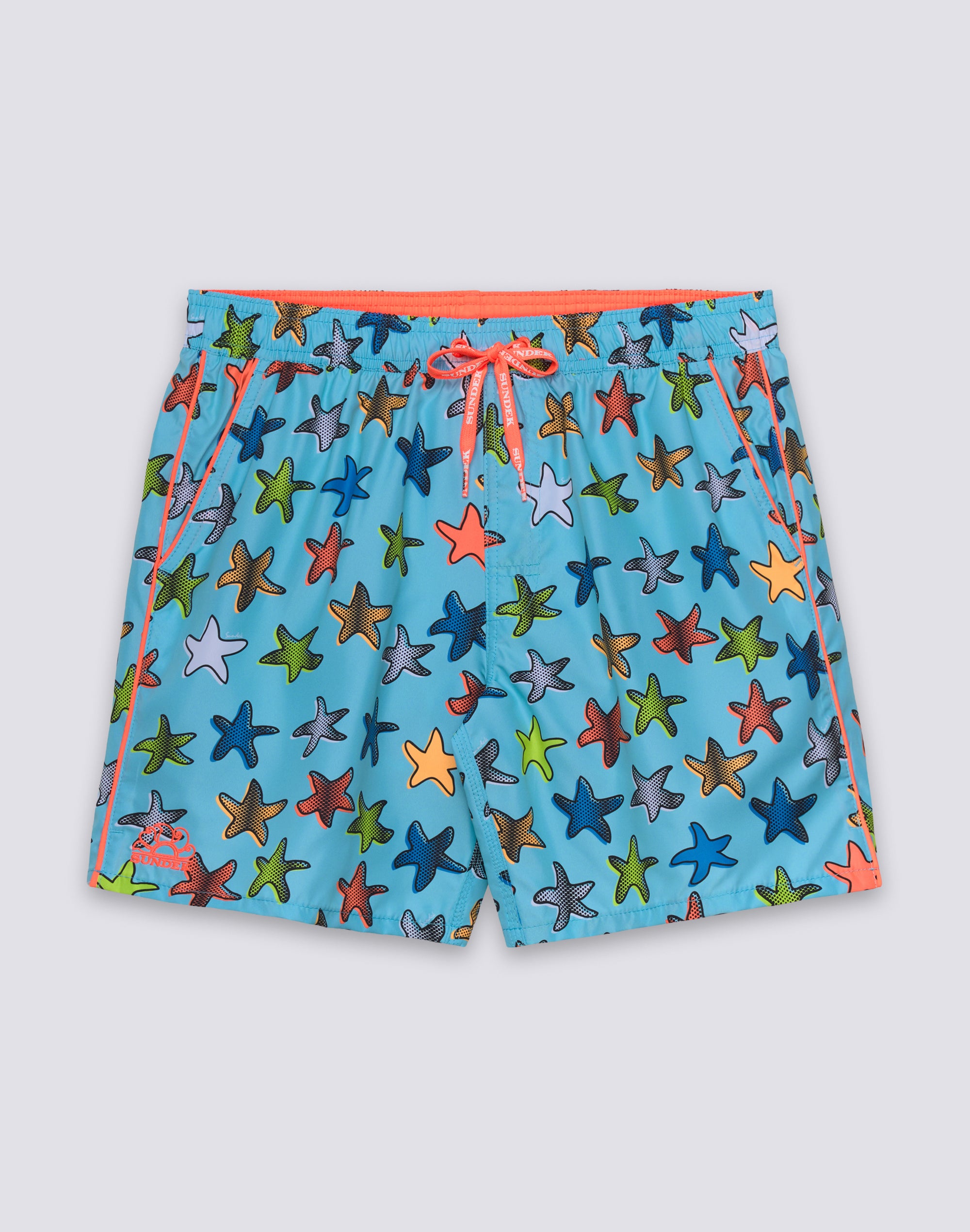 sundek-pervis-m420-uomo-media-lunghezza-happy-star-poliestere-riciclato-repreve image 1