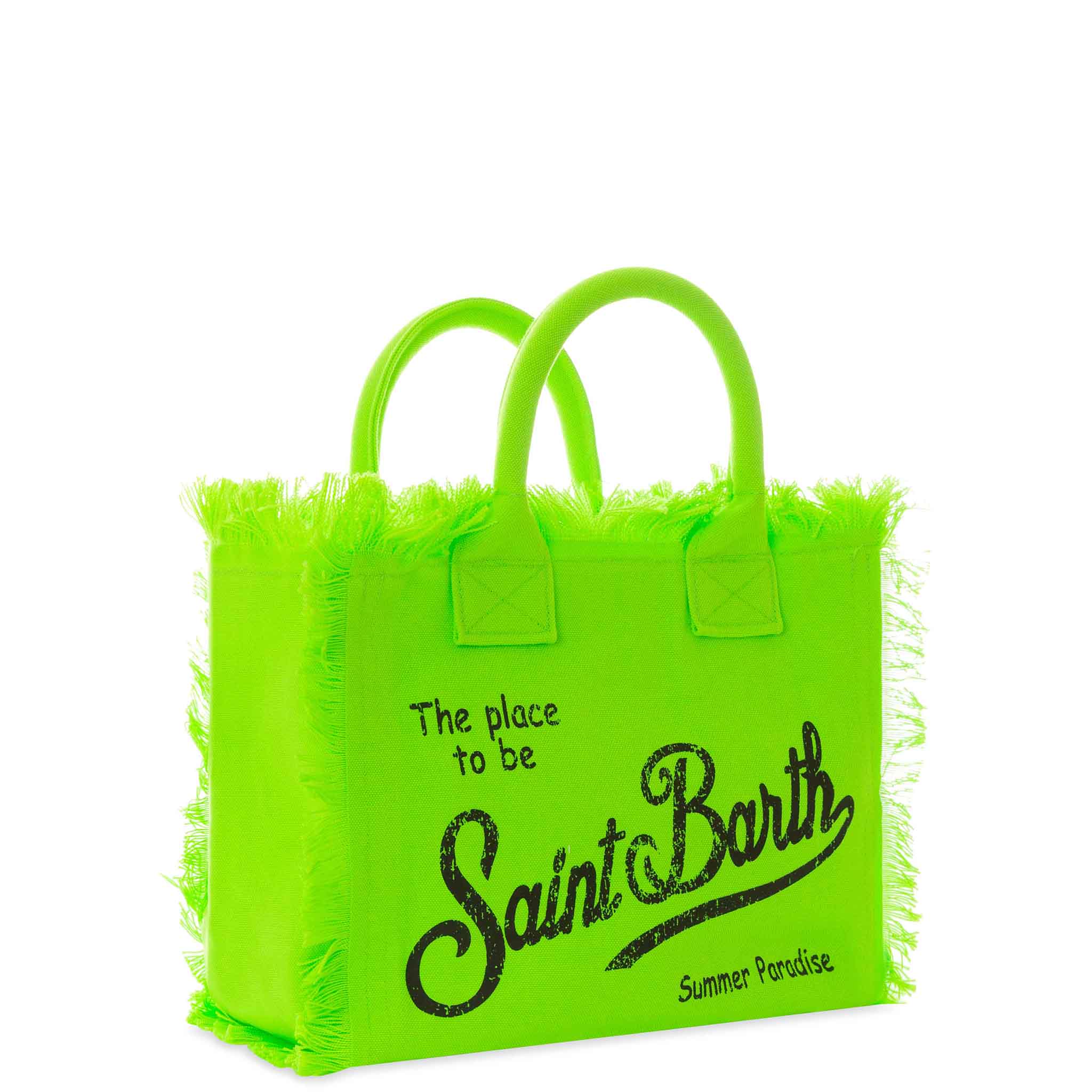 mc2-saint-barth-colette-borsa-a-mano-canvas-cotone-verde-fluo image 3