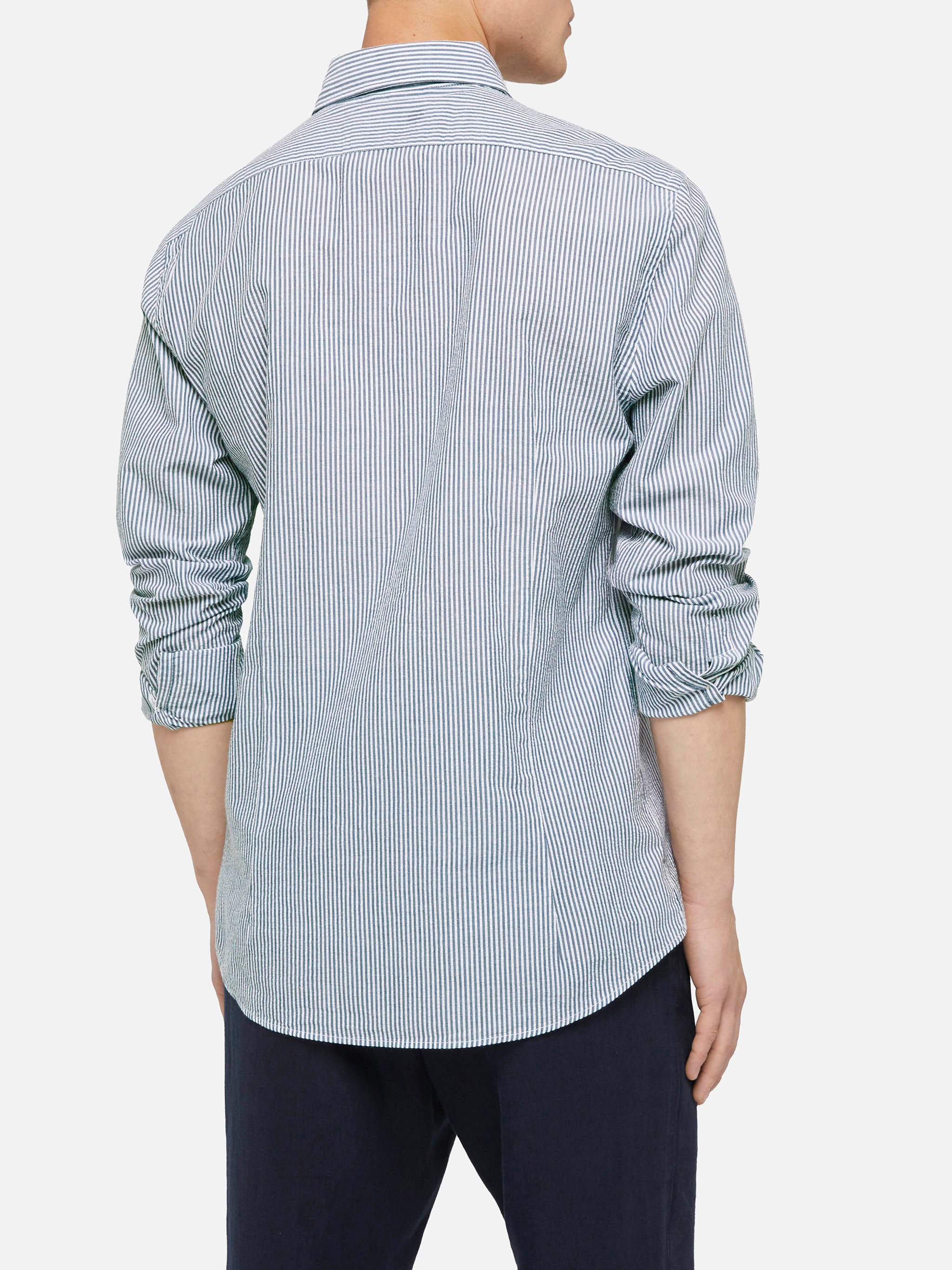 mc2-saint-barth-camicia-pamplona-uomo-in-seersucker-a-righe-azzurre image 3