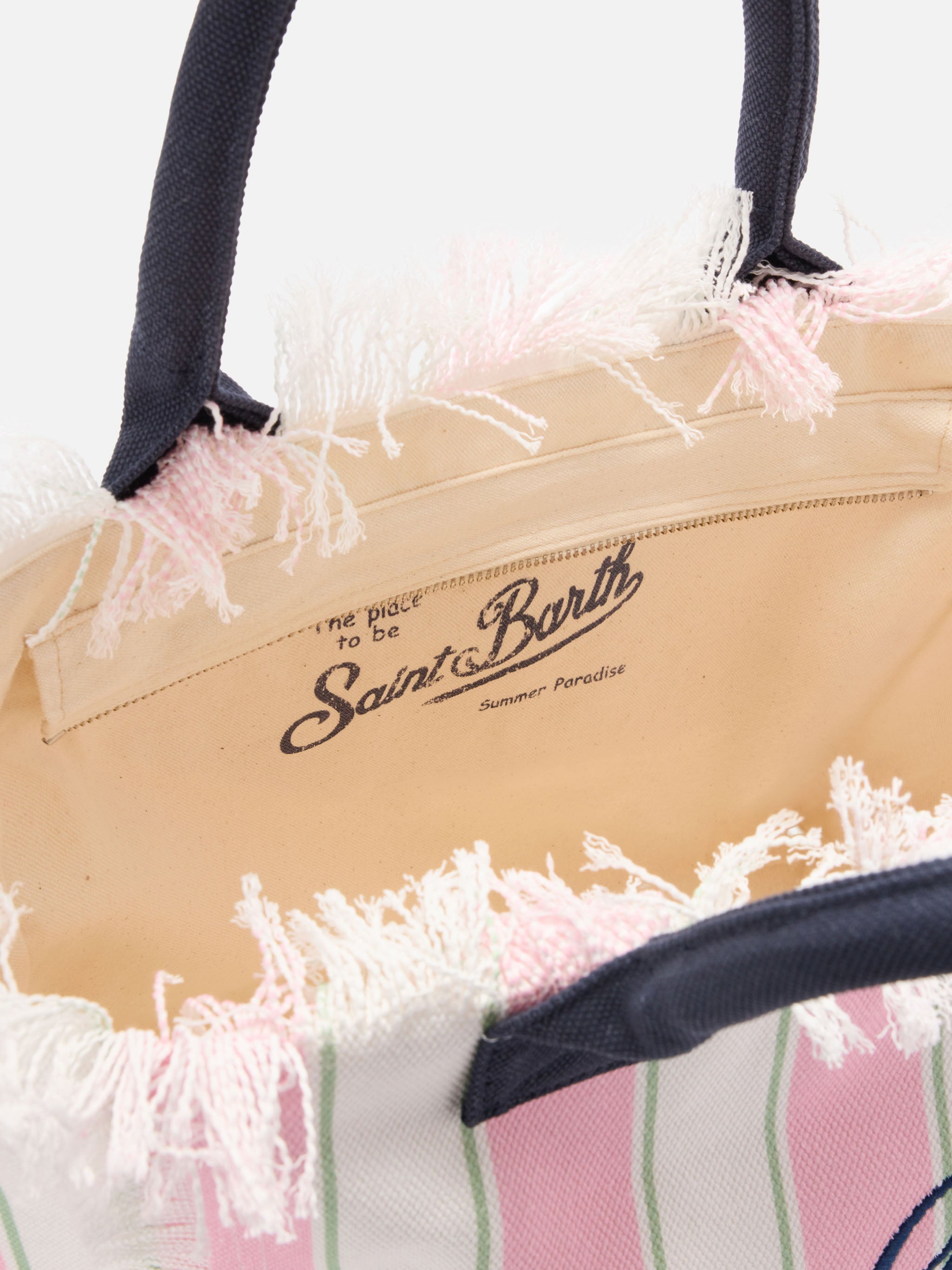 mc2-saint-barth-vanity-regular-borsa-tote-canvas-a-righe-verticali-rosa image 5