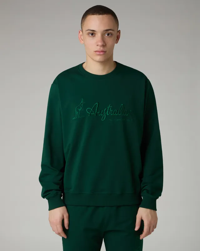 australian-statement-logo-crewneck-felpa-girocollo-sportswear image 1