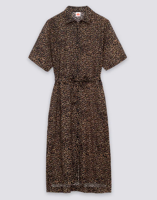 sundek-abito-chemisier-donna-lungo-animalier-con-cintura-removibile image 1