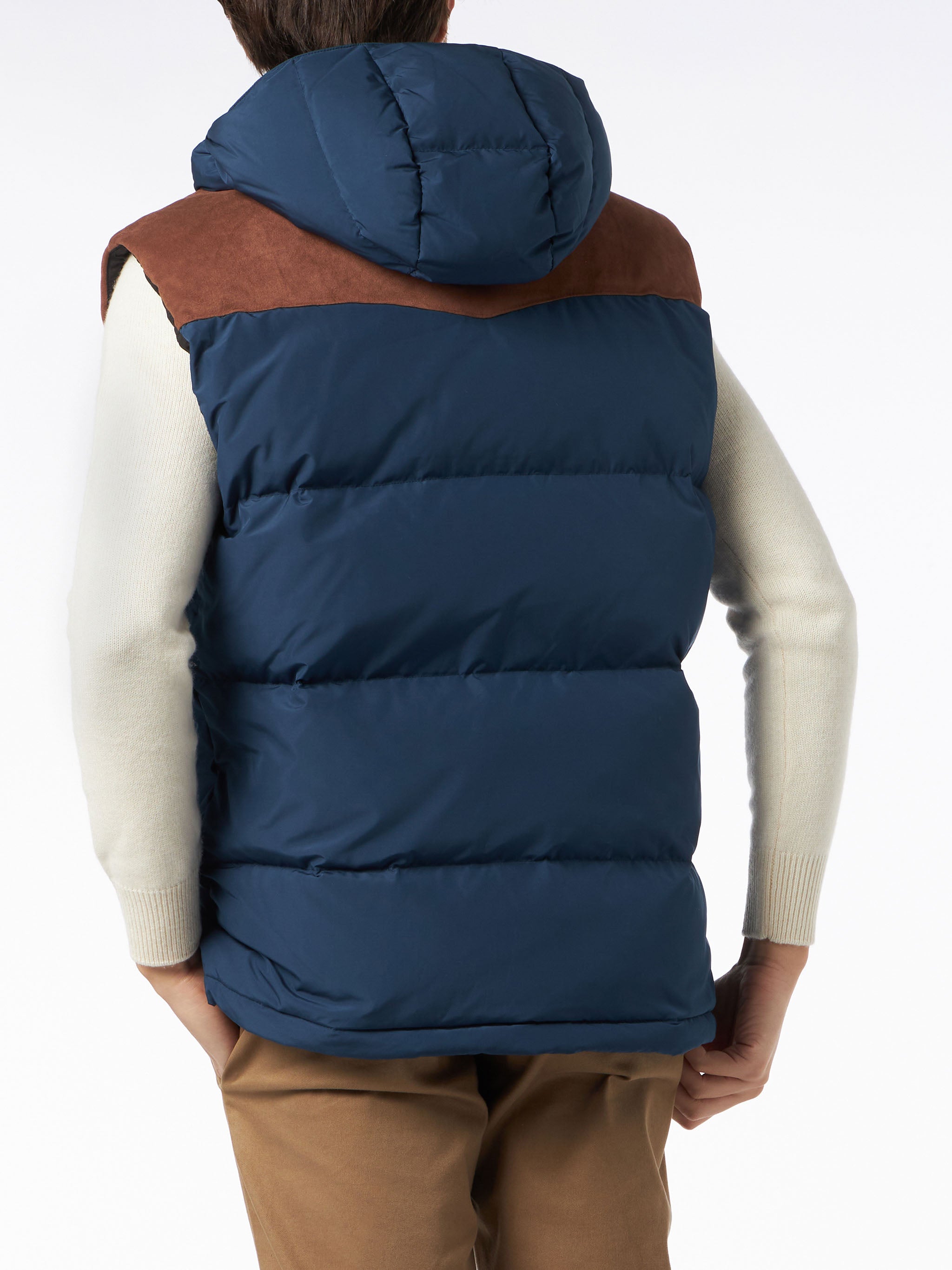 mc2-saint-barth-gilet-klosters-uomo-in-tessuto-tecnico-blu image 3