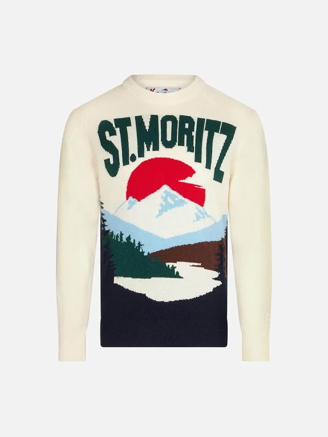 mc2-saint-barth-dou0006-maglione-bambino-bianco-st-moritz-jacquard image 1