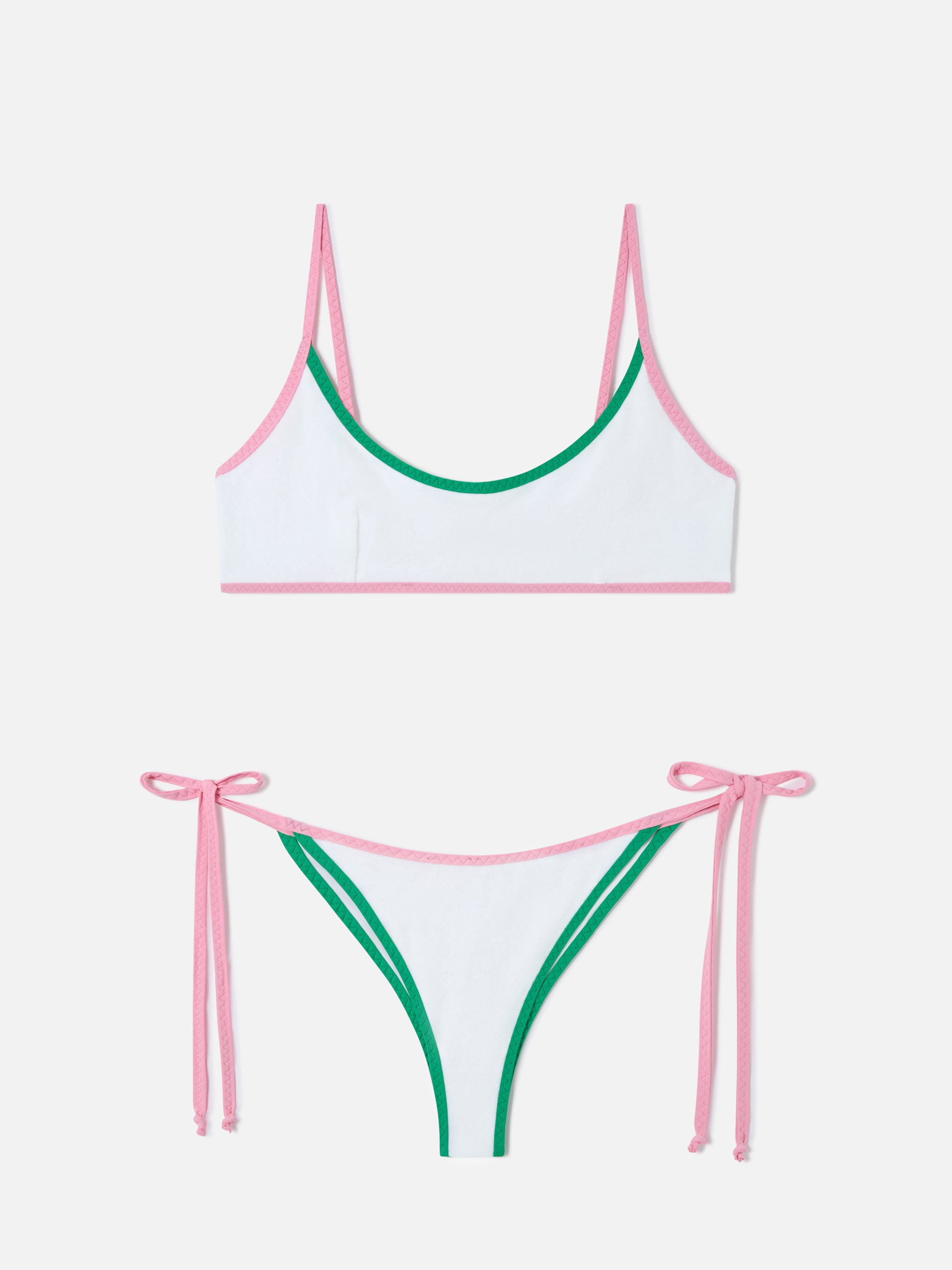 mc2-saint-barth-bikini-judy-marielle-bralette-spugna-bianco-con-piping image 1