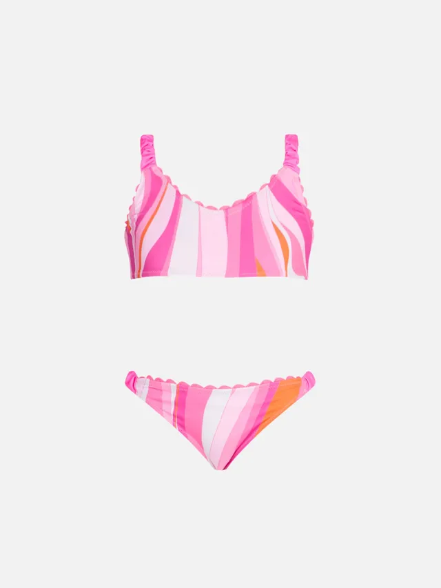 mc2-saint-barth-bralette-da-bambina-con-stampa-onde-multicolore image 1
