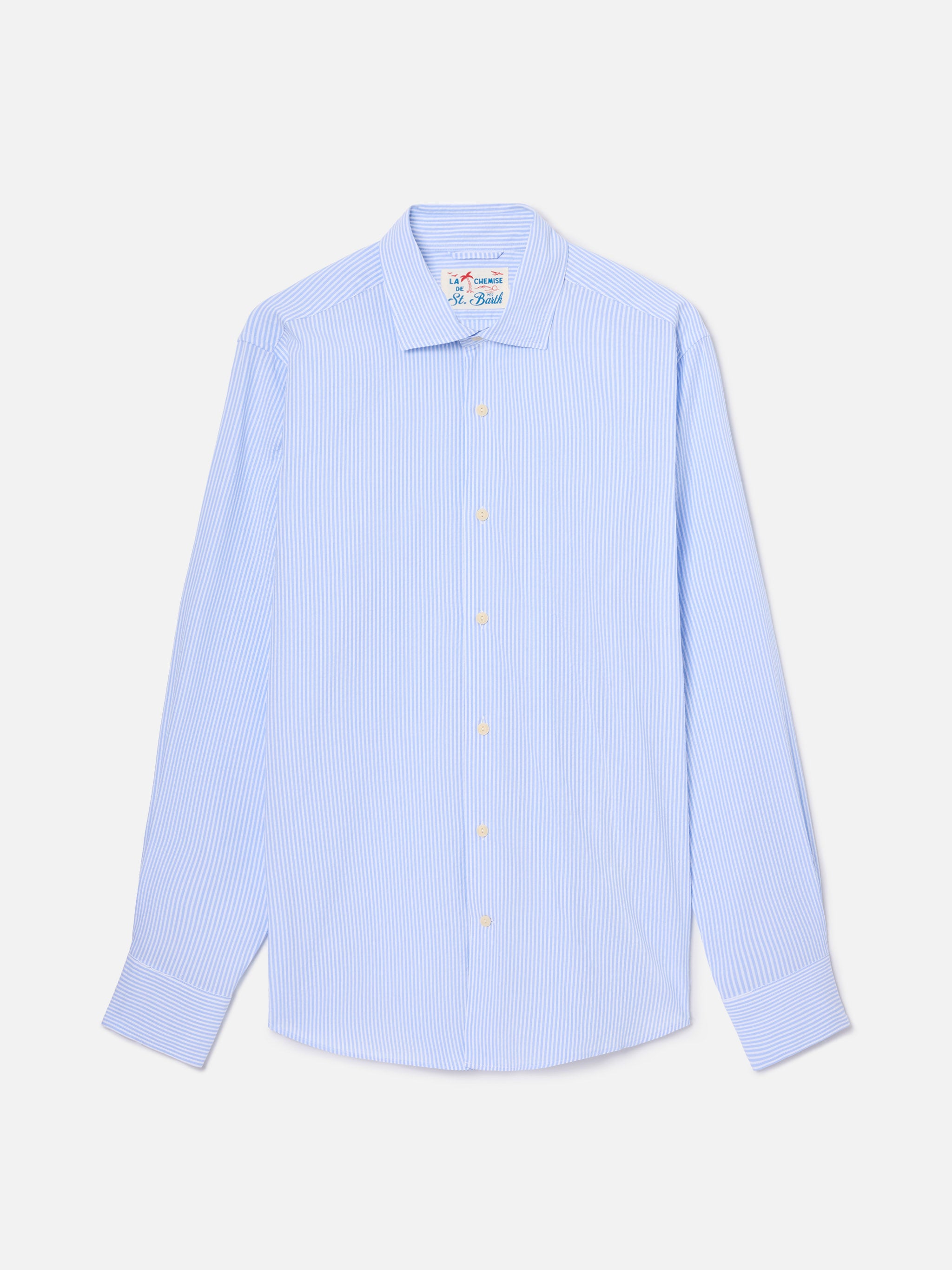 mc2-saint-barth-camicia-pamplona-in-seersucker-a-righe-azzurre image 4