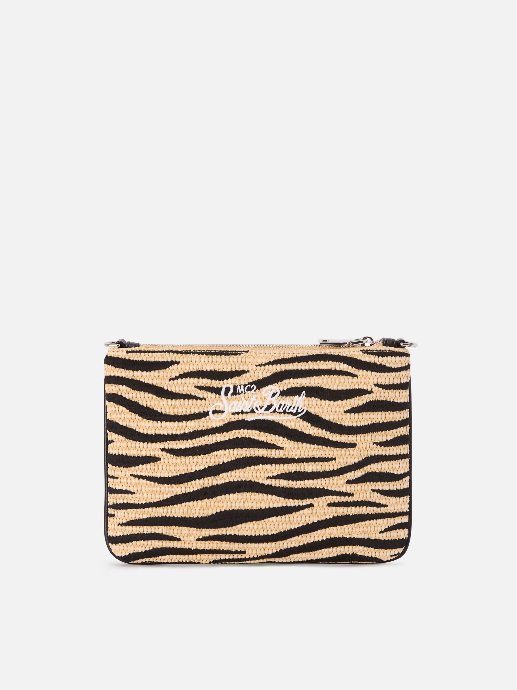 mc2-saint-barth-parisienne-pouch-zebrata-ricamata-beige-con-tracolla-removibile image 4