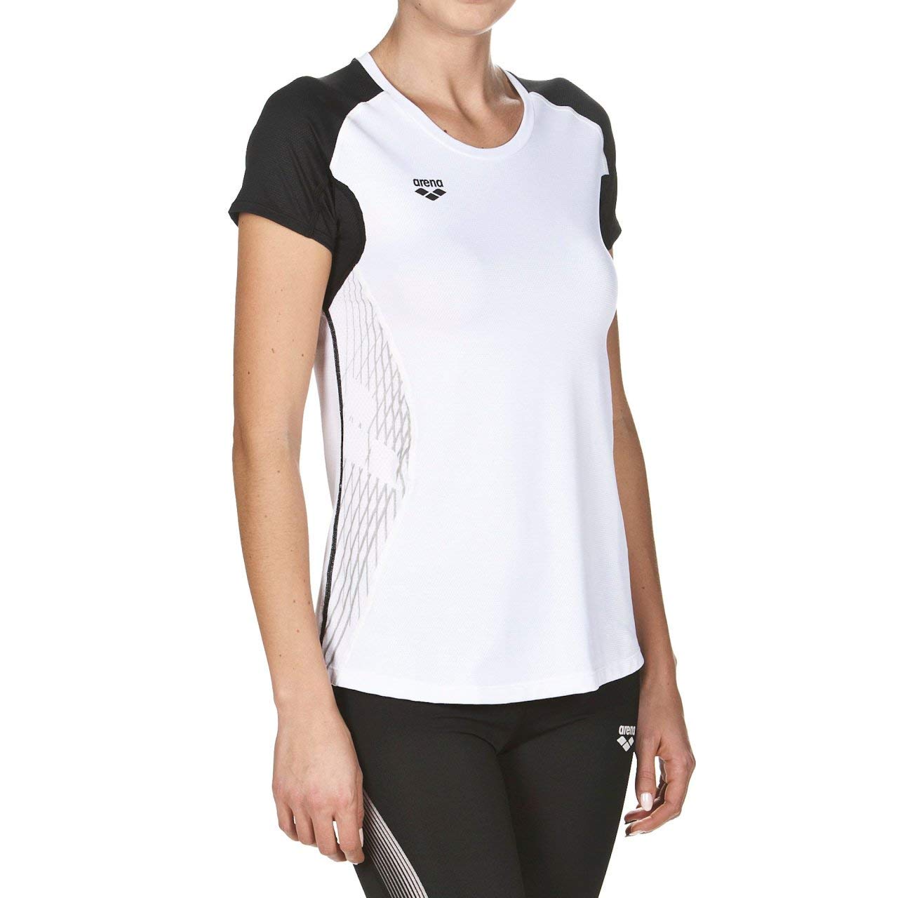 arena-w-run-s-s-panel-maglia-sportiva-donna-manica-corta image 2