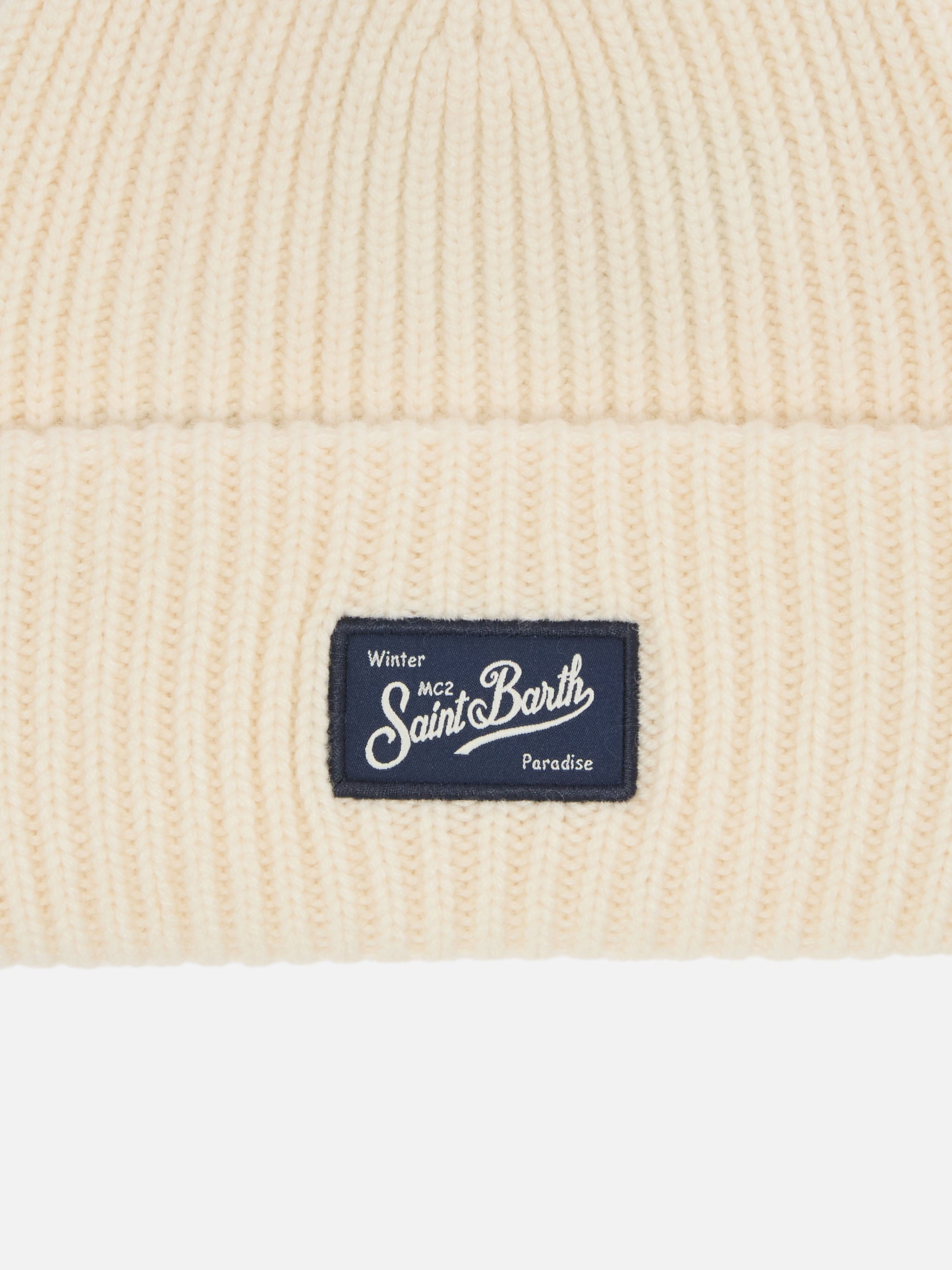 mc2-saint-barth-berretto-berry-jr-brr0001-a-coste-bianco-con-patch image 2