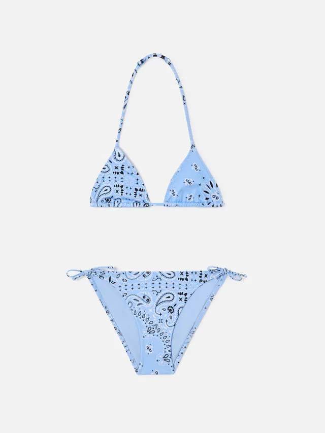 mc2-saint-barth-bikini-holly-bambina-triangolo-bandana-azzurra image 1