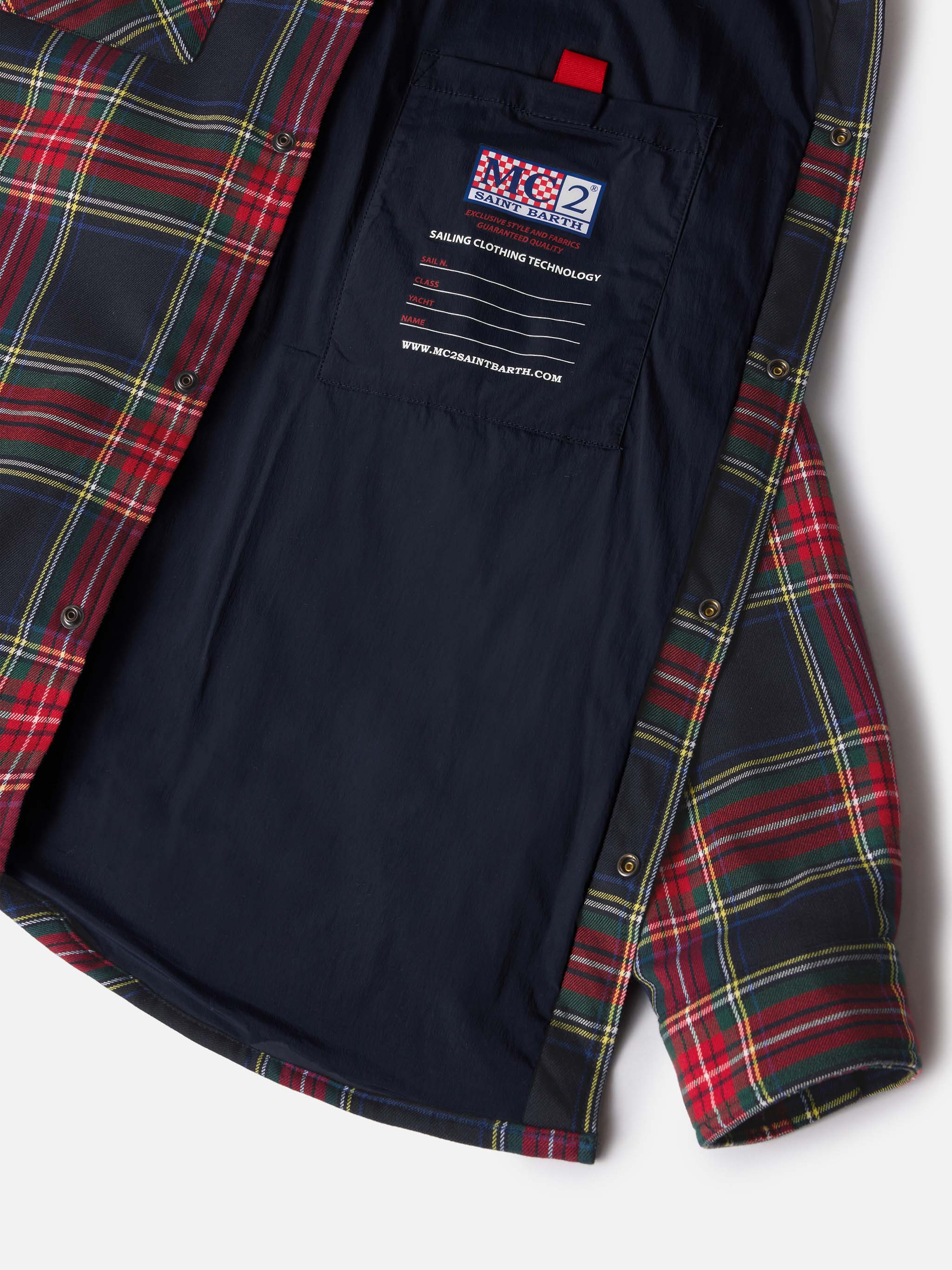 mc2-saint-barth-camicia-over-uomo-tartan-imbottita-st-barth-bob-club image 6