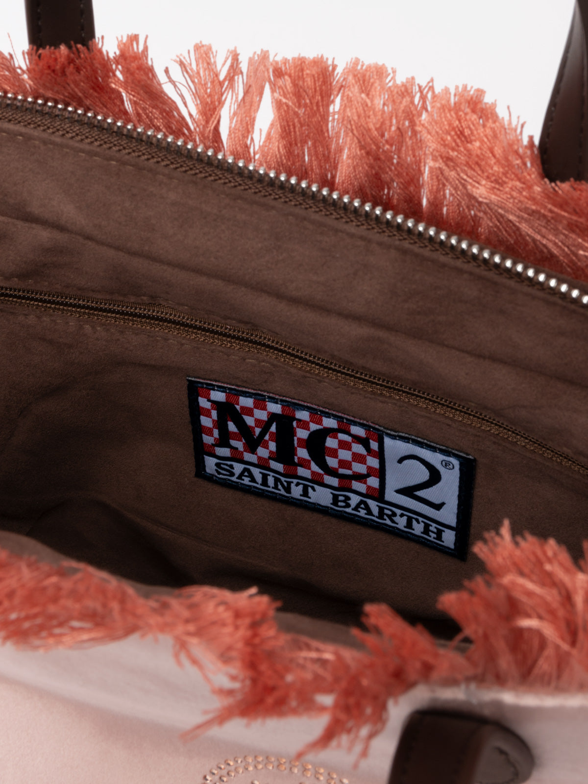 mc2-saint-barth-colette-borsa-in-velluto-rosa-con-logo-in-strass image 6