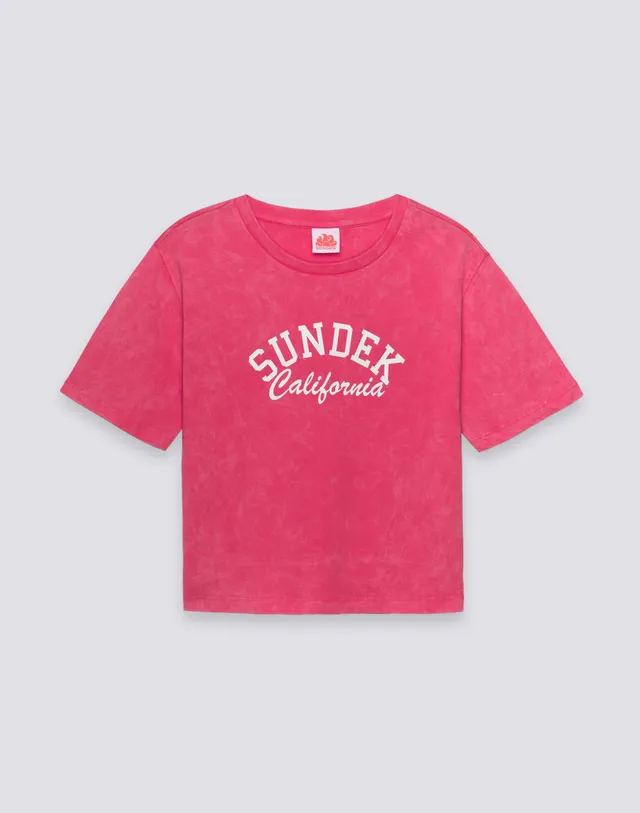 sundek-t-shirt-donna-cropped-vintage-wash image 1