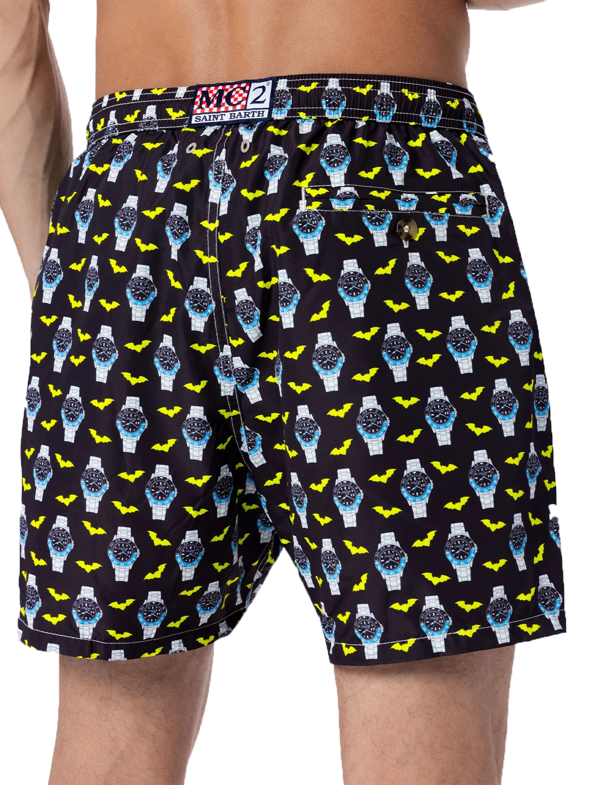 costume-da-bagno-uomo-mc2-saint-barth-lighting-micro-orologi-nero image 5