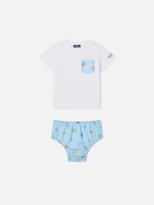 mc2-saint-barth-set-samy-neonato-t-shirt-cotone-organico-e-copri-pannolino-granc image 1