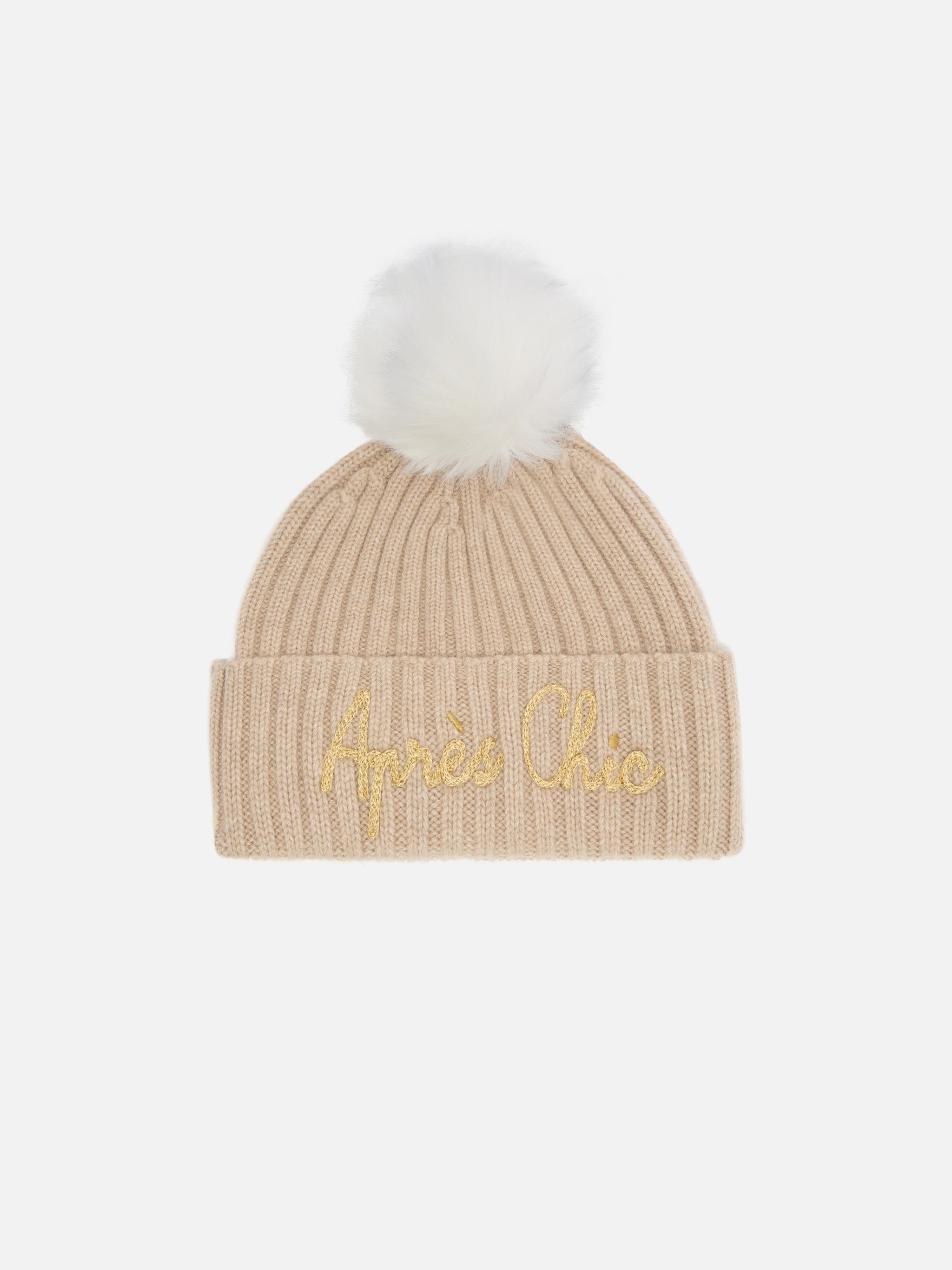 mc2-saint-barth-berretto-wengen-beige-misto-cashmere-apres-chic-pompon image 1