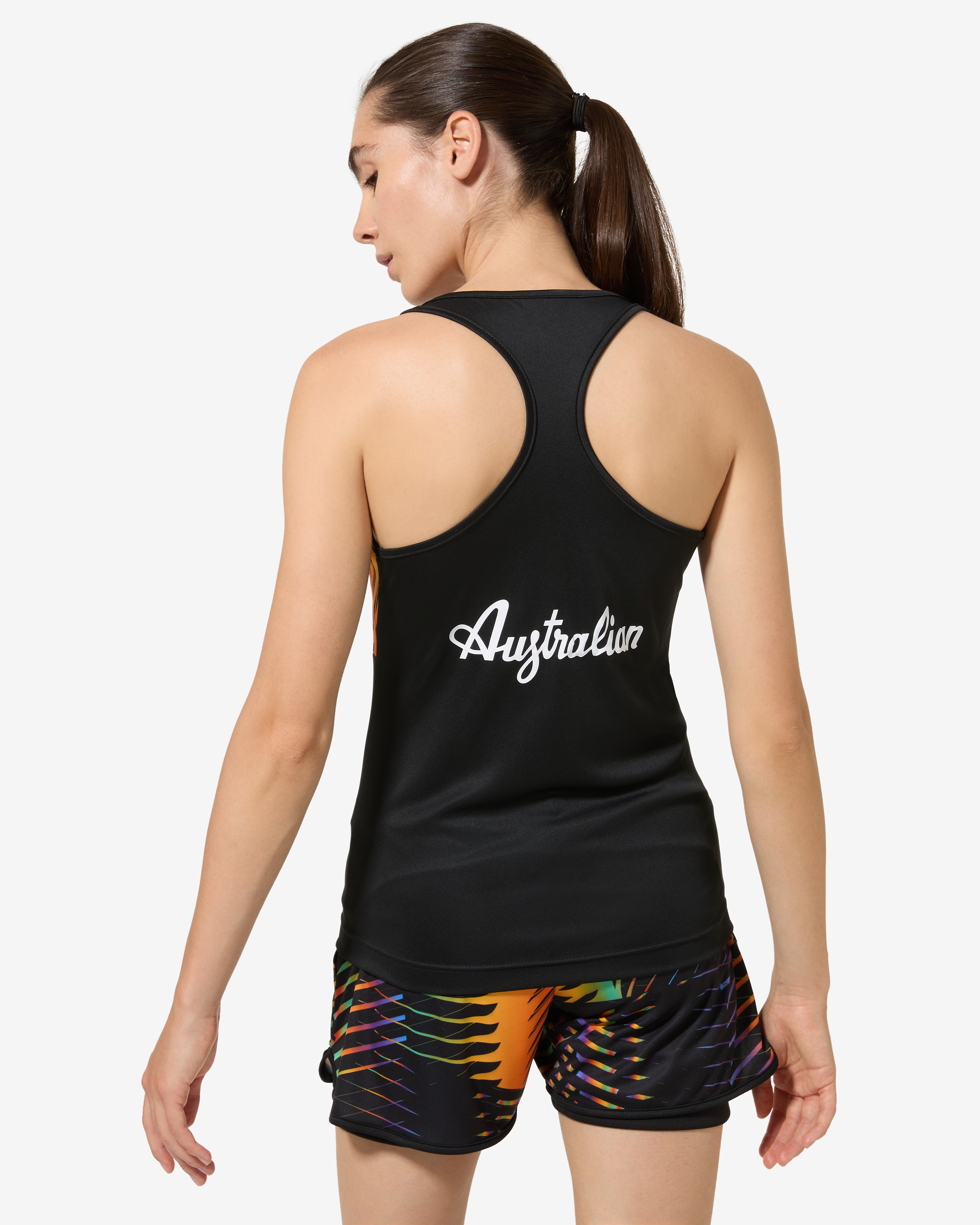 australian-chaos-tank-top-padel-in-tessuto-ace-nero-performance image 3